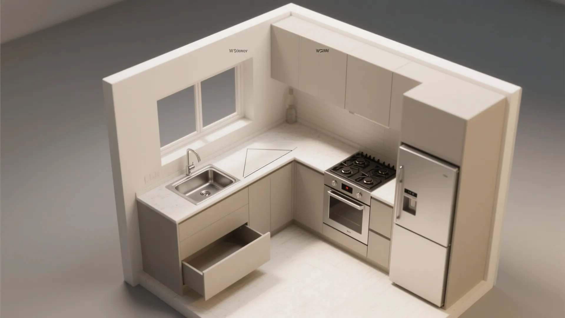 L-Shaped Layout to Unlock Counter Space