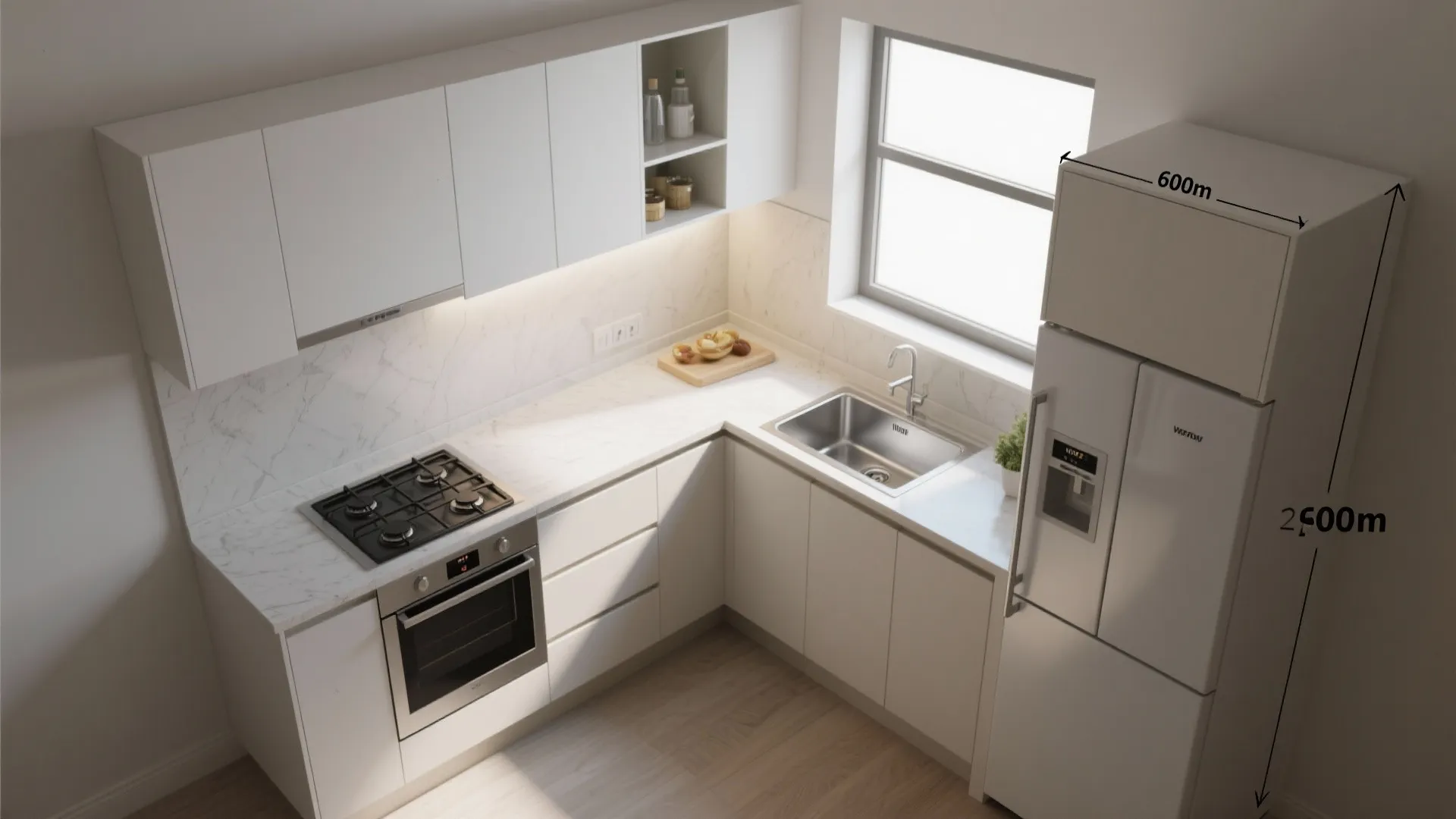 L-Shaped Layout to Unlock Counter Space