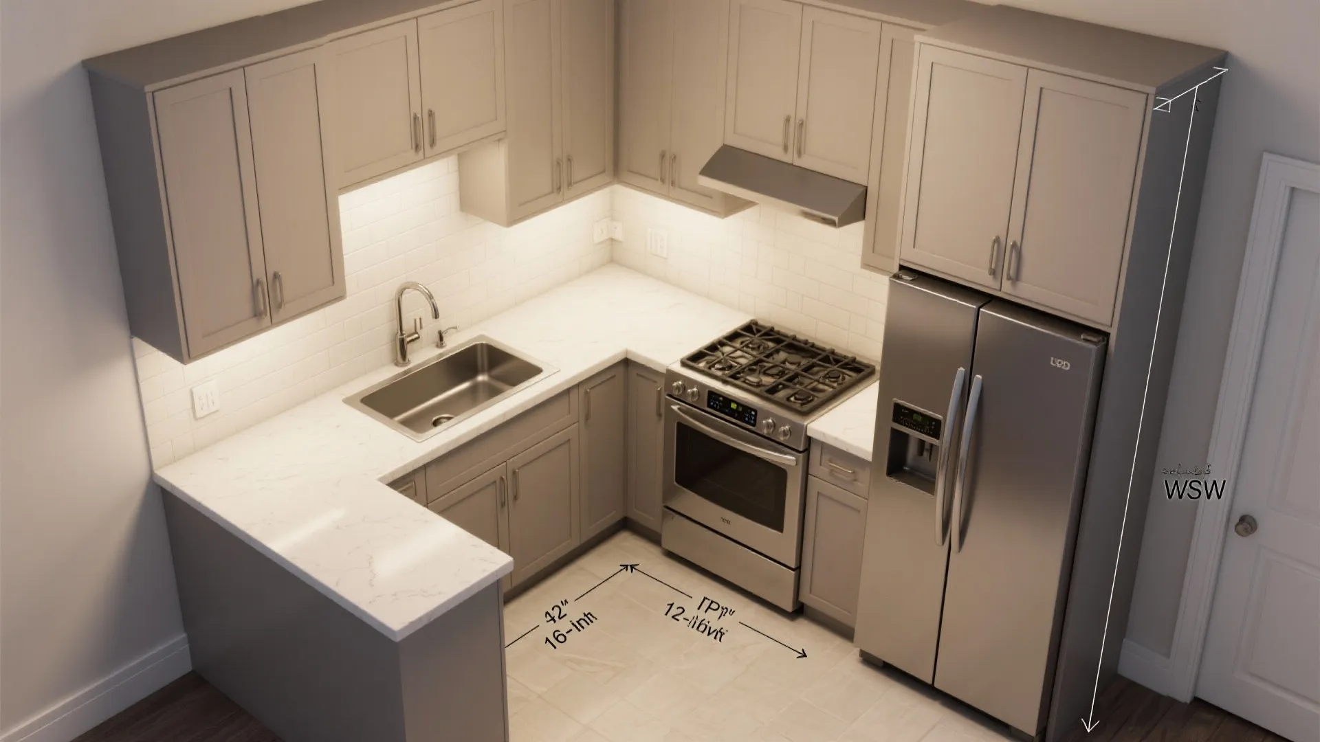 L-Shaped Layout to Unlock Counter Space