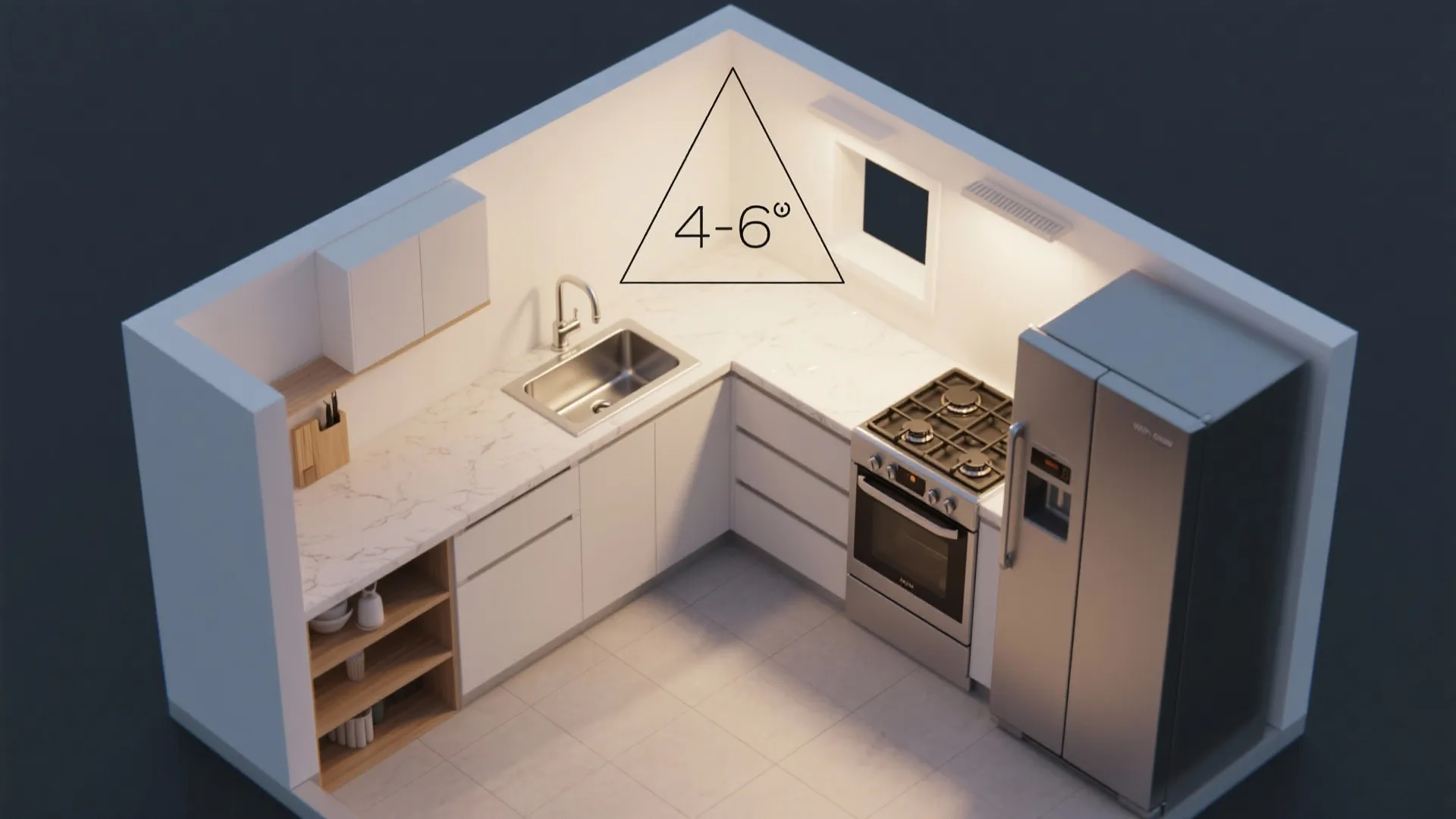 L-Shaped Layout to Unlock Counter Space