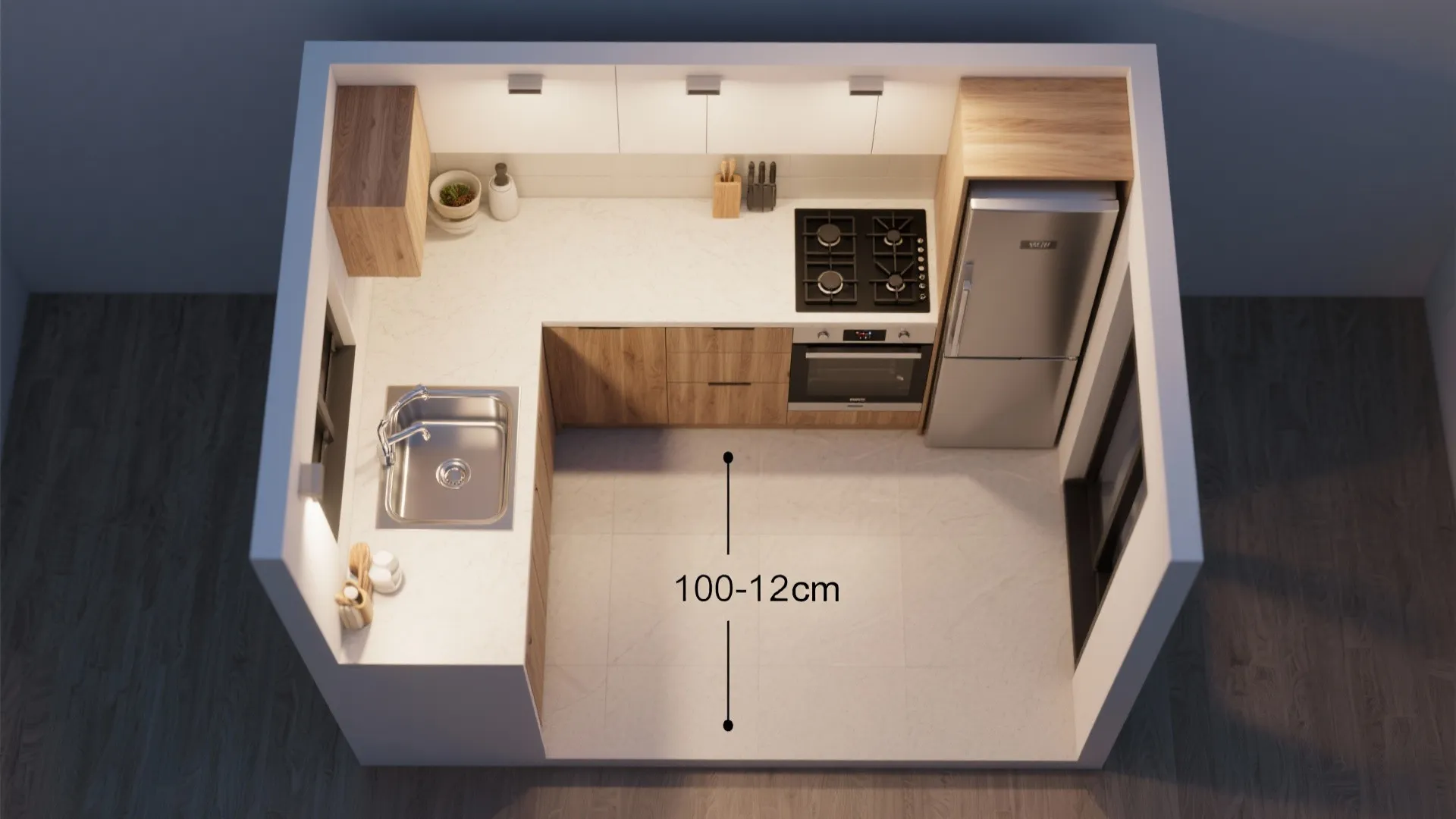 L-Shaped Layout to Unlock Counter Space