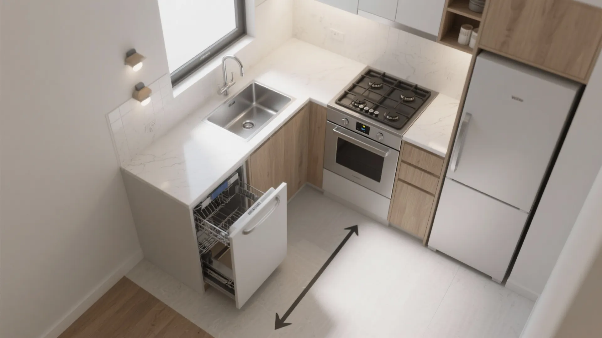 L-shaped Layouts for More Counter Space