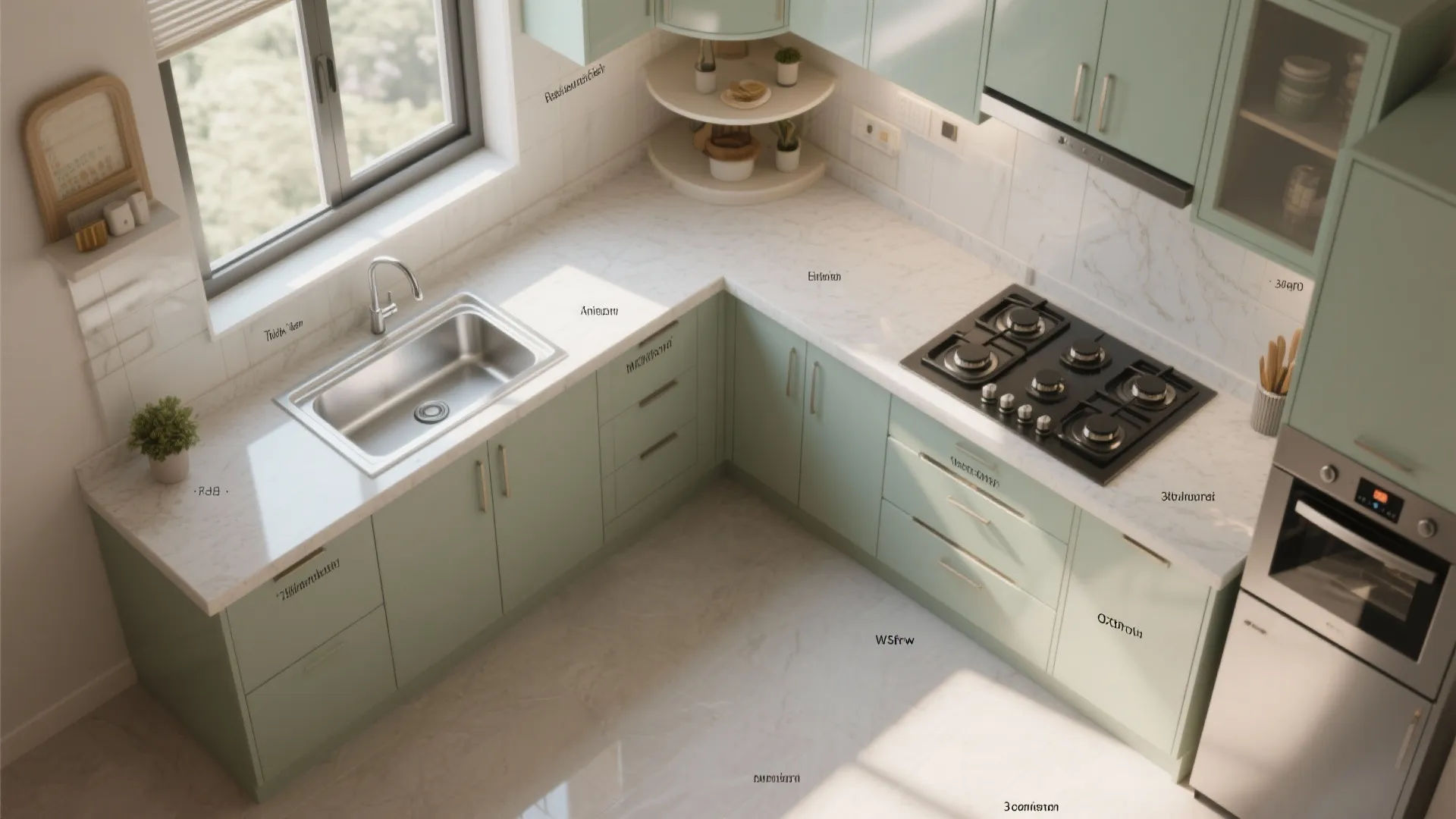 L-Shaped Layout to Unlock Counter Space