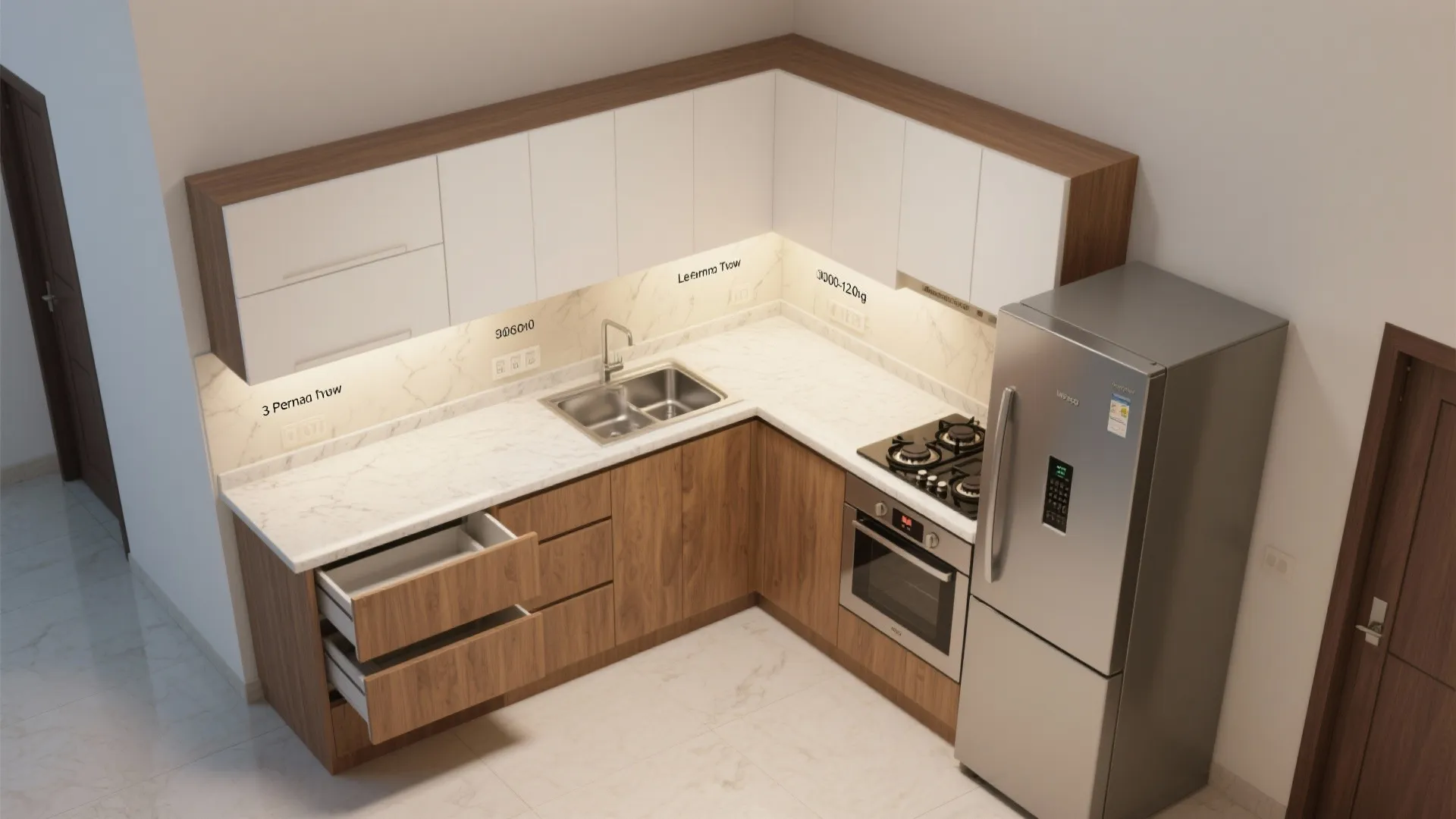 L-Shaped Layouts to Maximize Counters