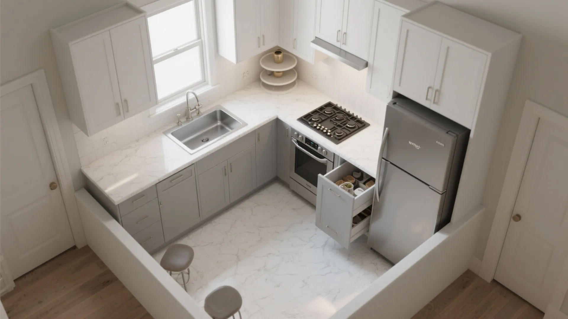 L-Shaped Layout to Unlock Counter Space