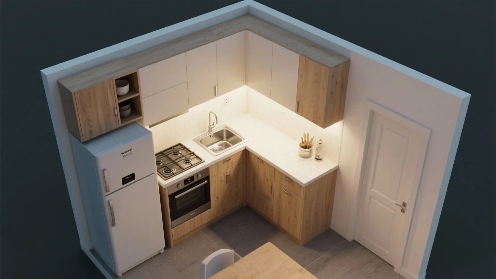 L-Shaped Layout to Unlock Counter Space