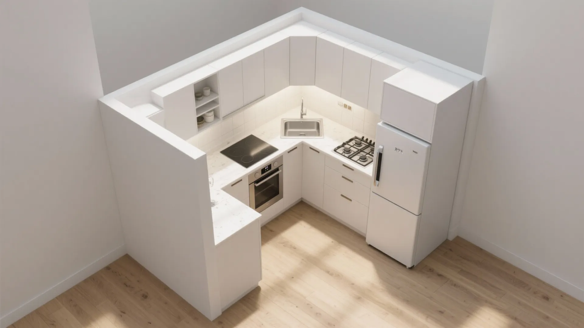 L-Shaped Layout to Unlock Counter Space