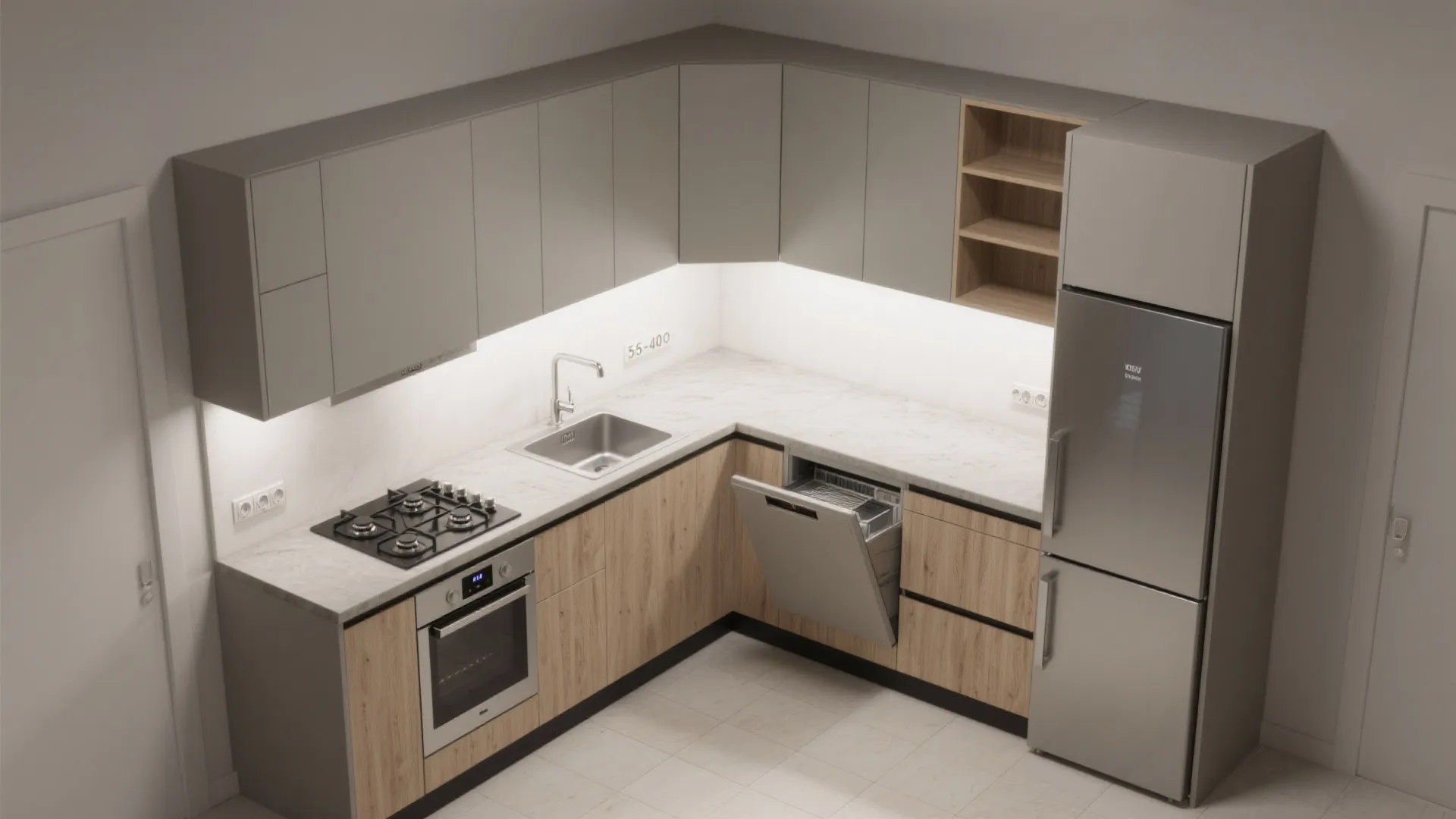 L-Shaped Layout to Unlock Counter Space