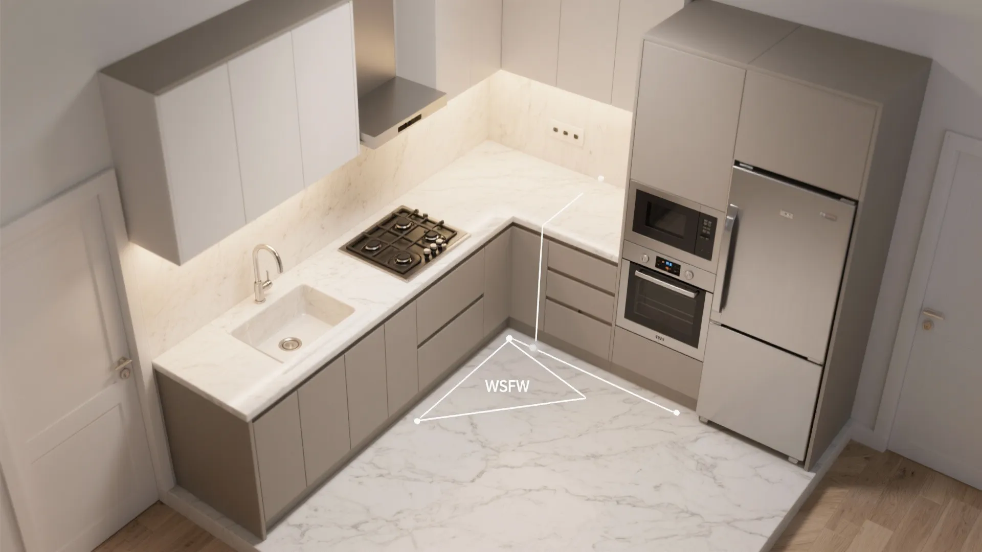 L-Shaped Layout To Unlock Counter Space