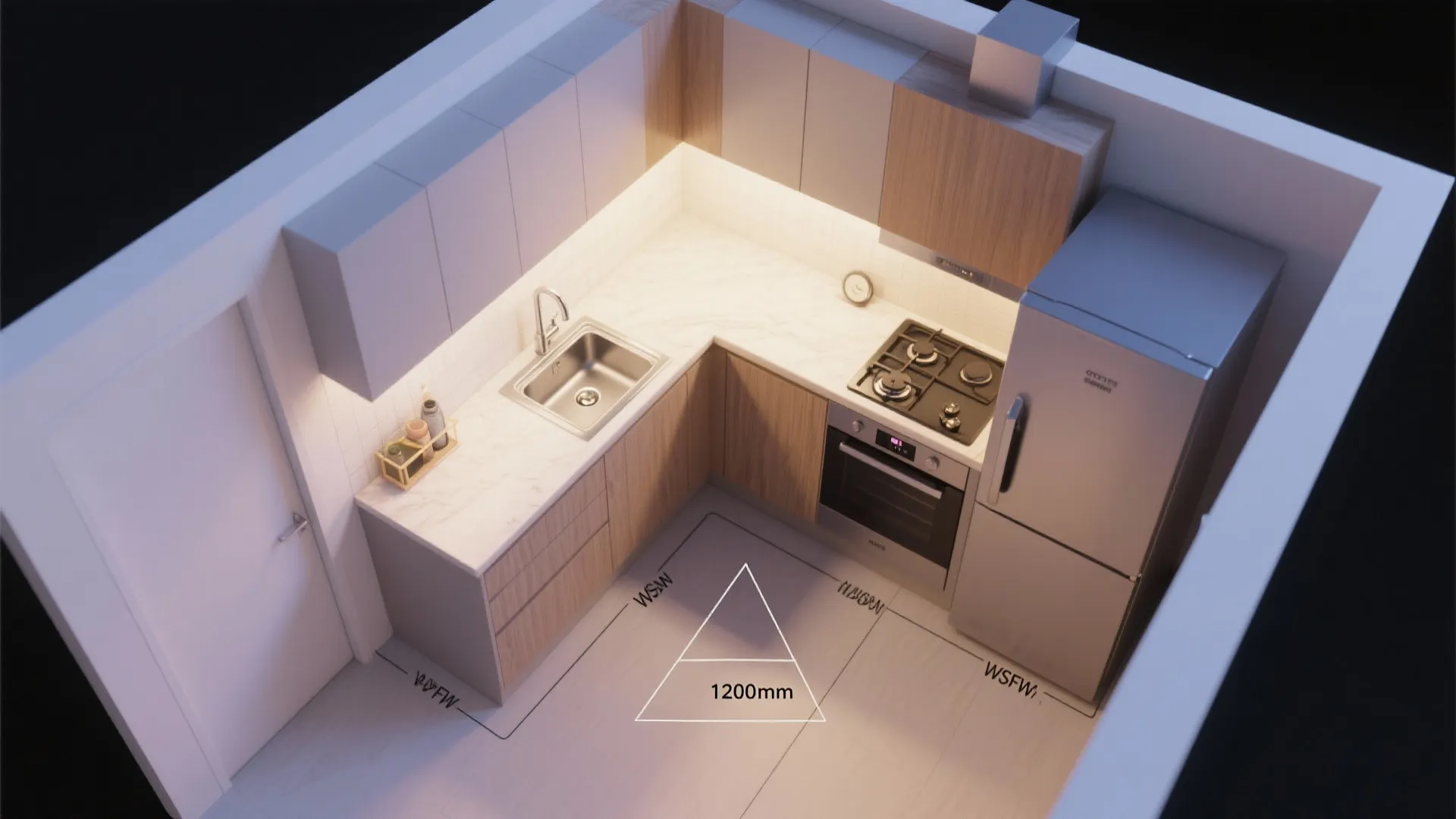 L-Shaped Layout to Unlock Counter Space