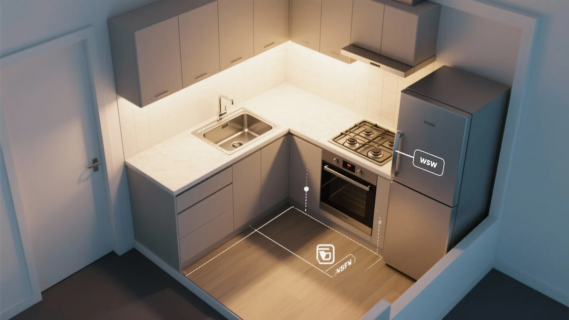 L-Shaped Layout to Unlock Counter Space