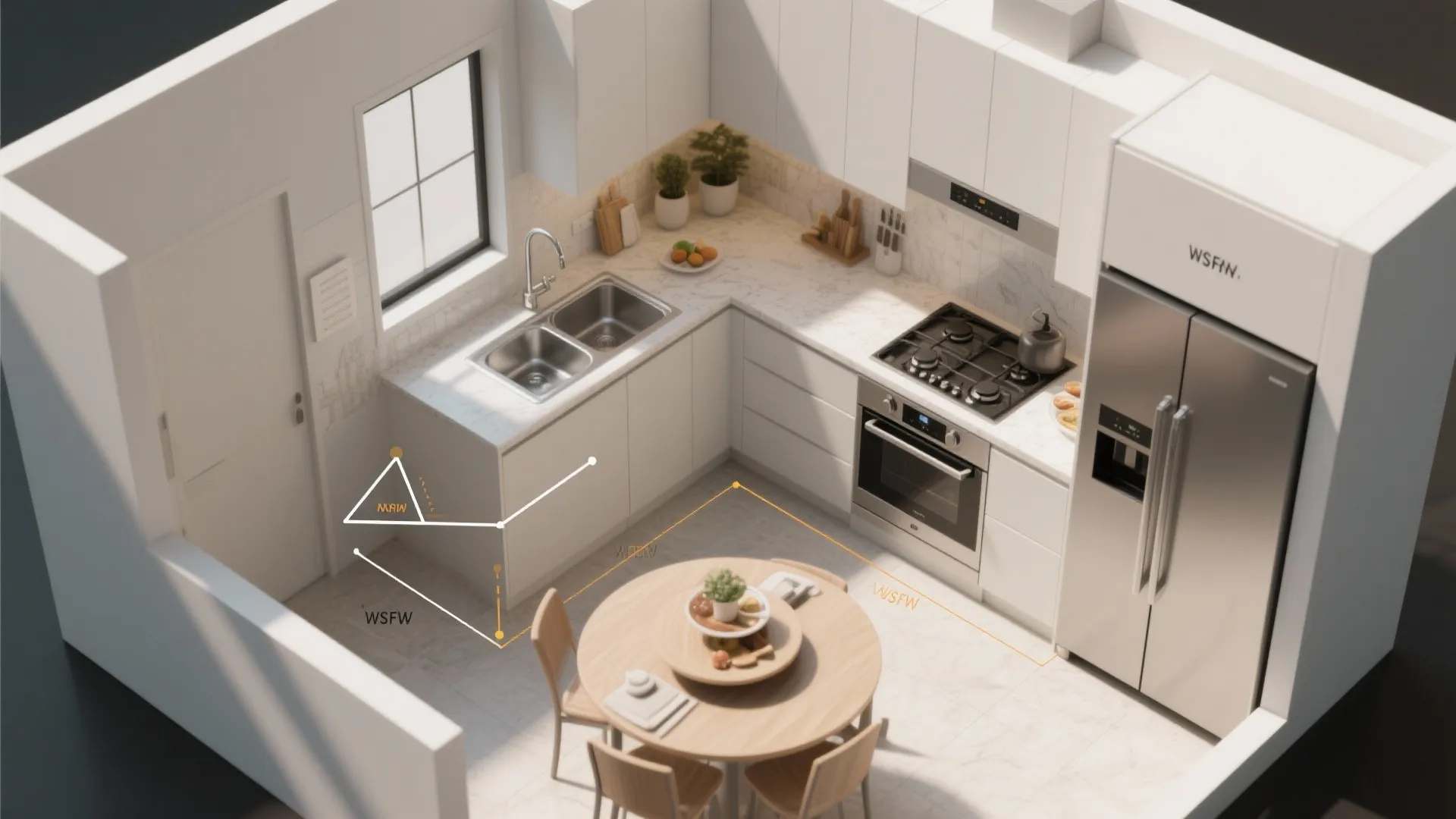 L-shaped kitchens that unlock counter space