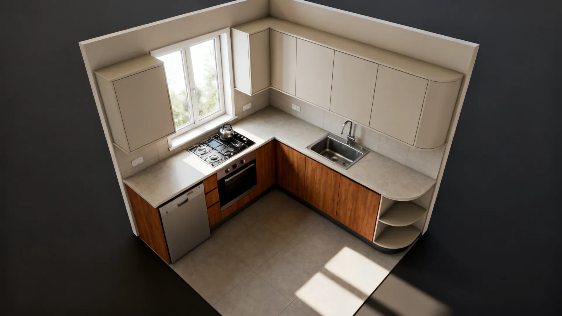 L-Shaped Layout to Optimize Heat and Flow