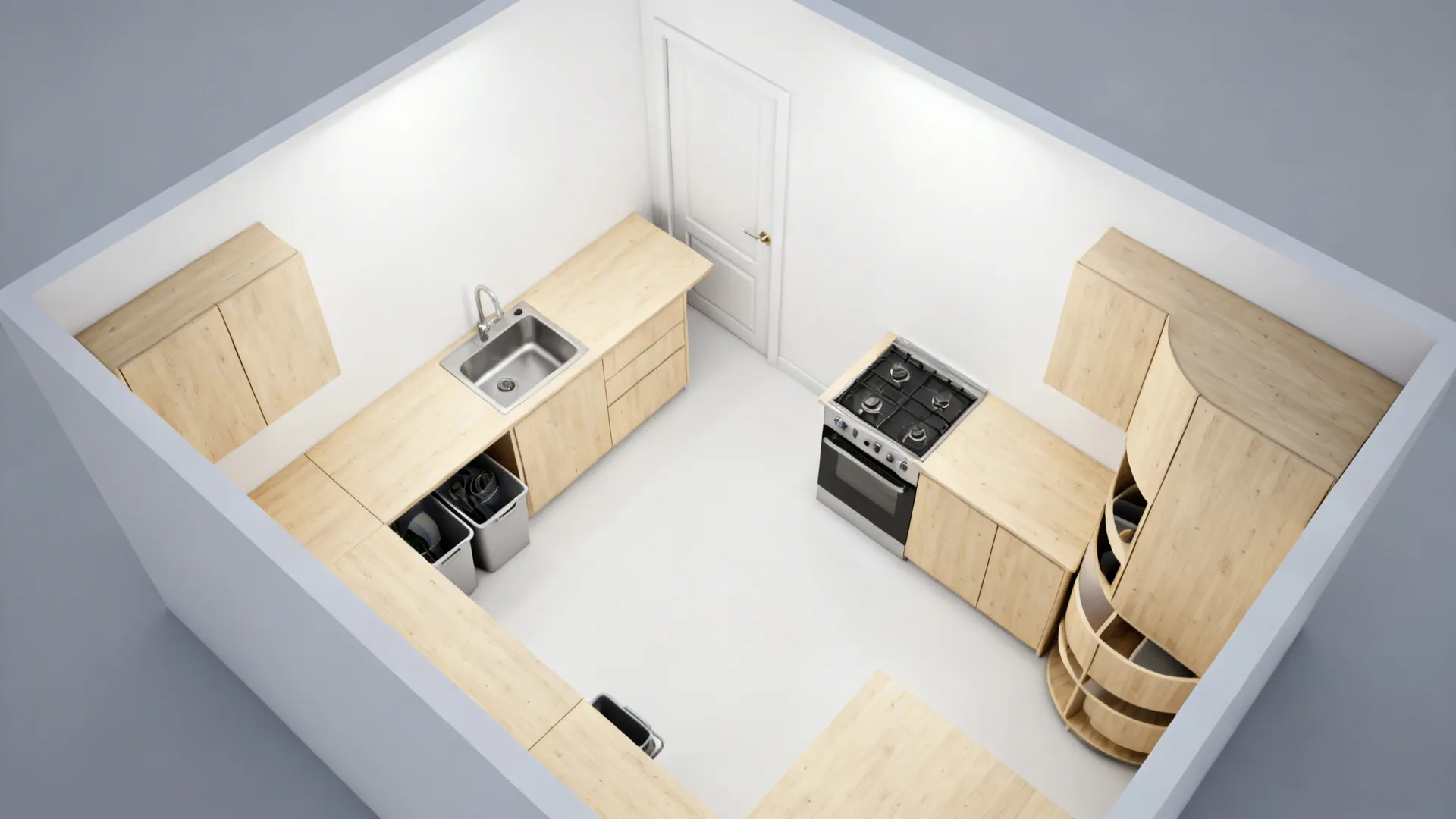 4) L-Shaped Plywood Layouts for Extra Counter Space
