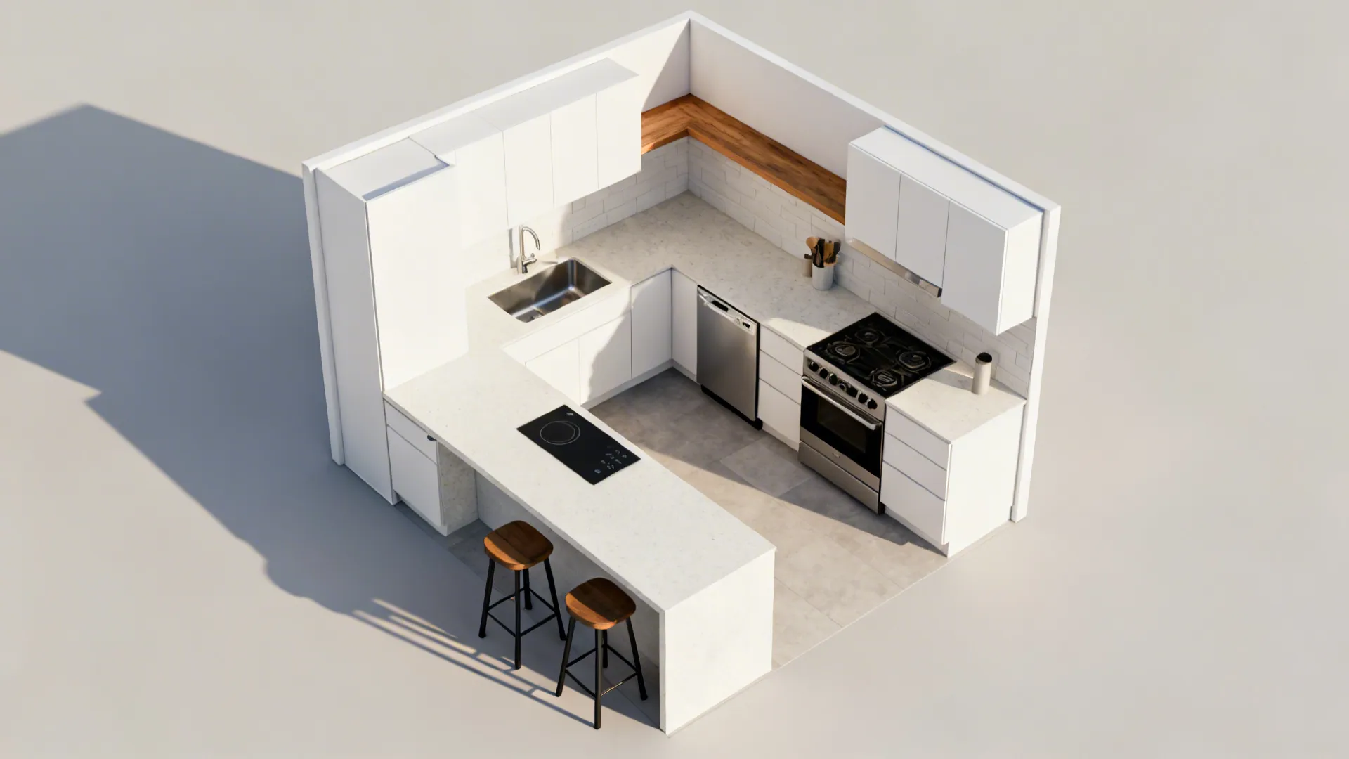 L-Shaped Layouts That Free Counter Space