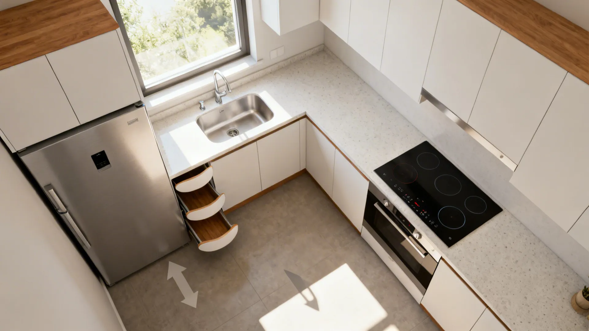 L-Shaped Layout to Unlock Counter Space