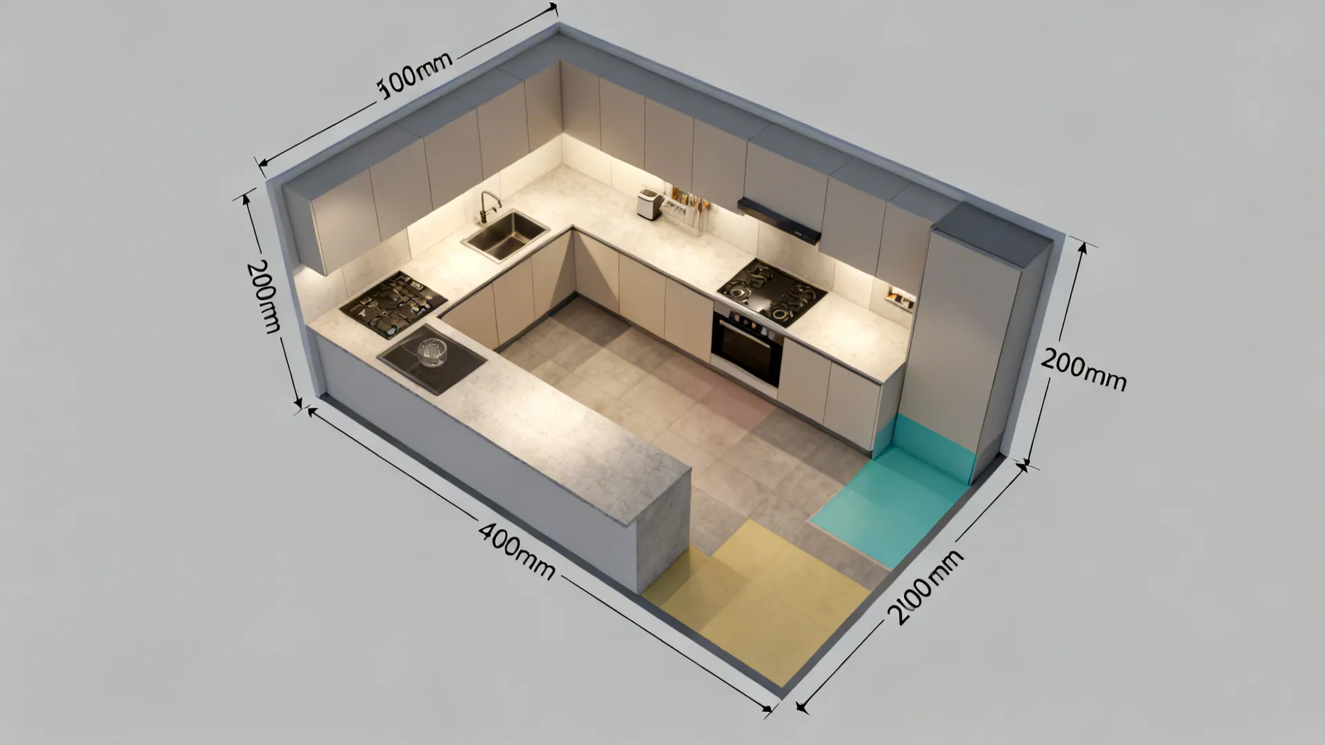 L-Shaped Layout to Unlock Counter Space