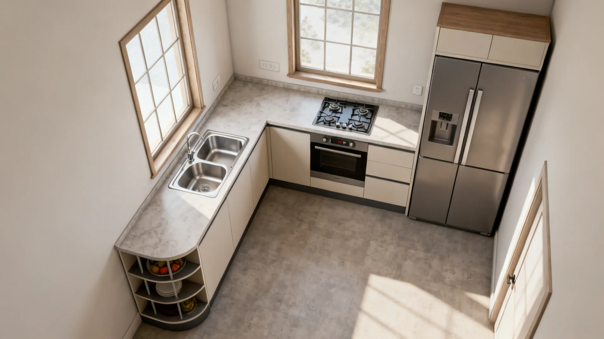 L-Shaped Layout for Counter Freedom