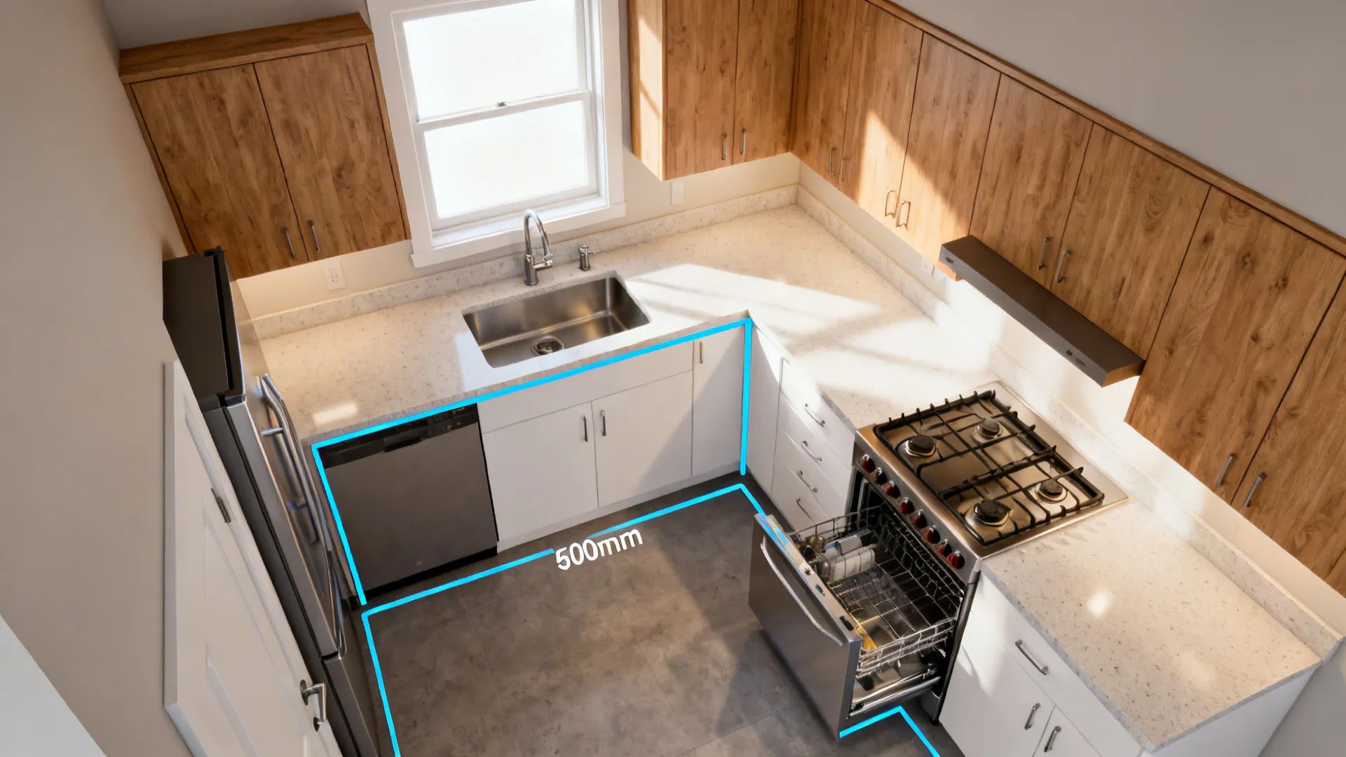 L-Shaped Layouts that Free Bench Space