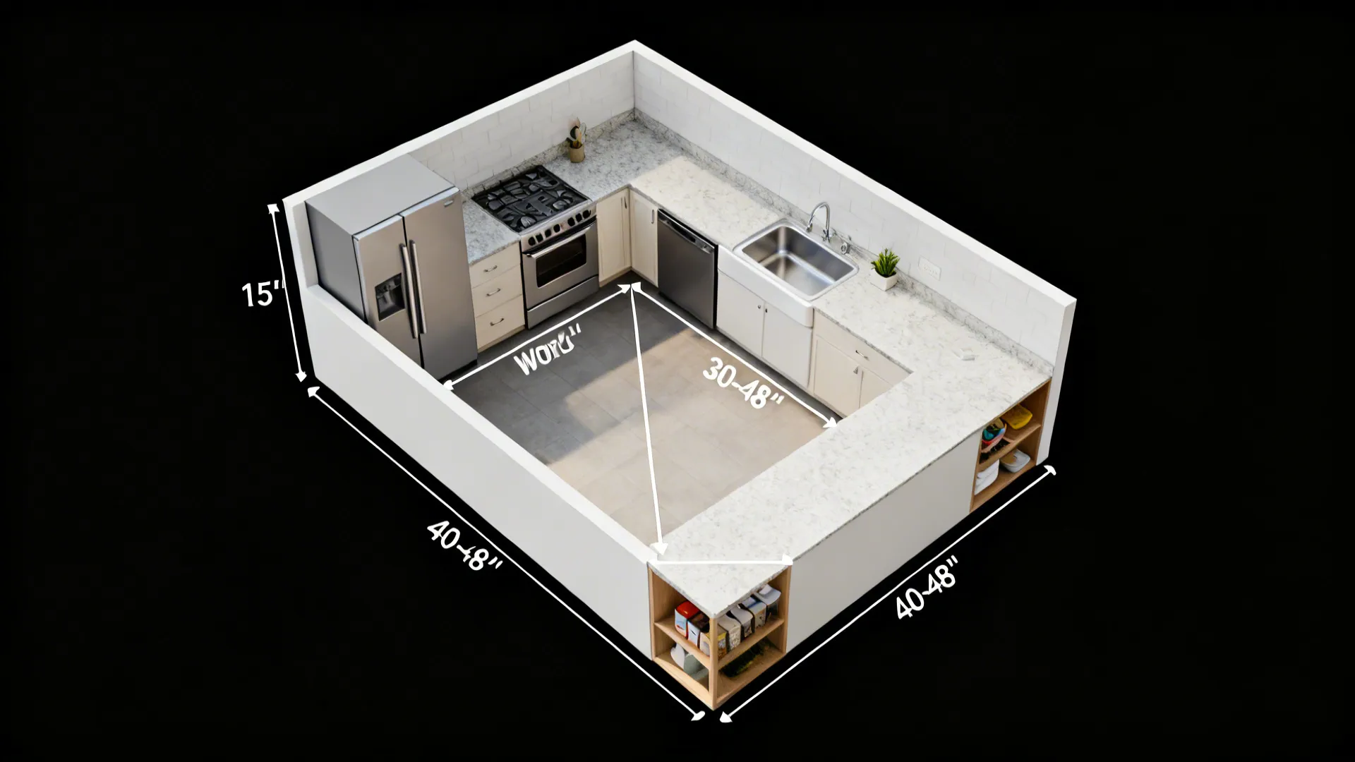 L-Shaped Layouts that Max Out Counter Runs
