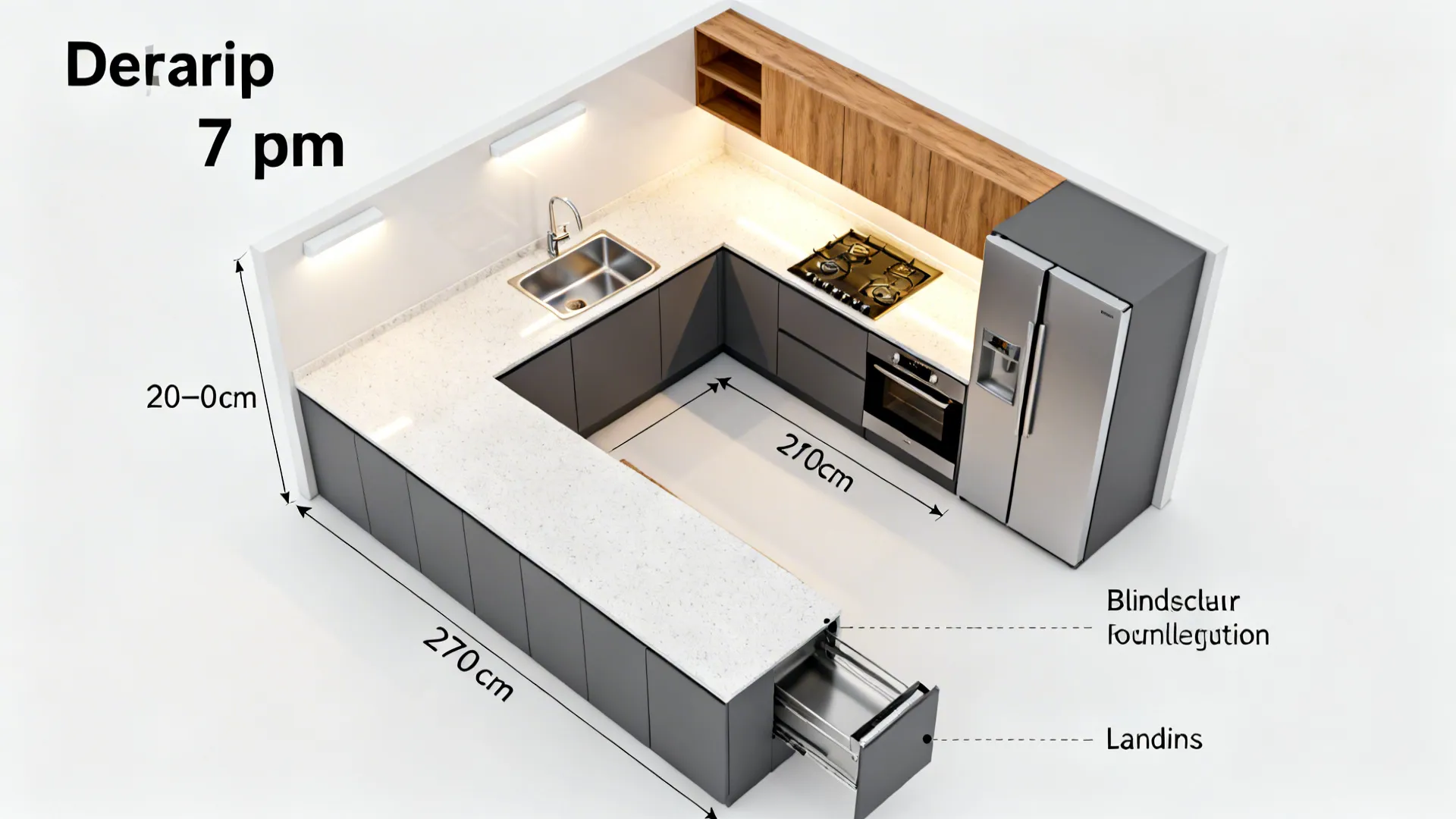 L-Shaped Layout to Unlock Counter Space