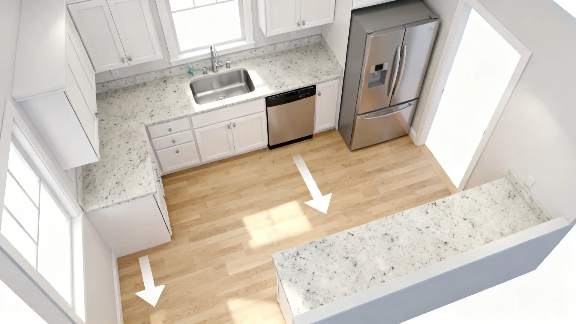 L-Shaped Layout to Unlock Counter Space