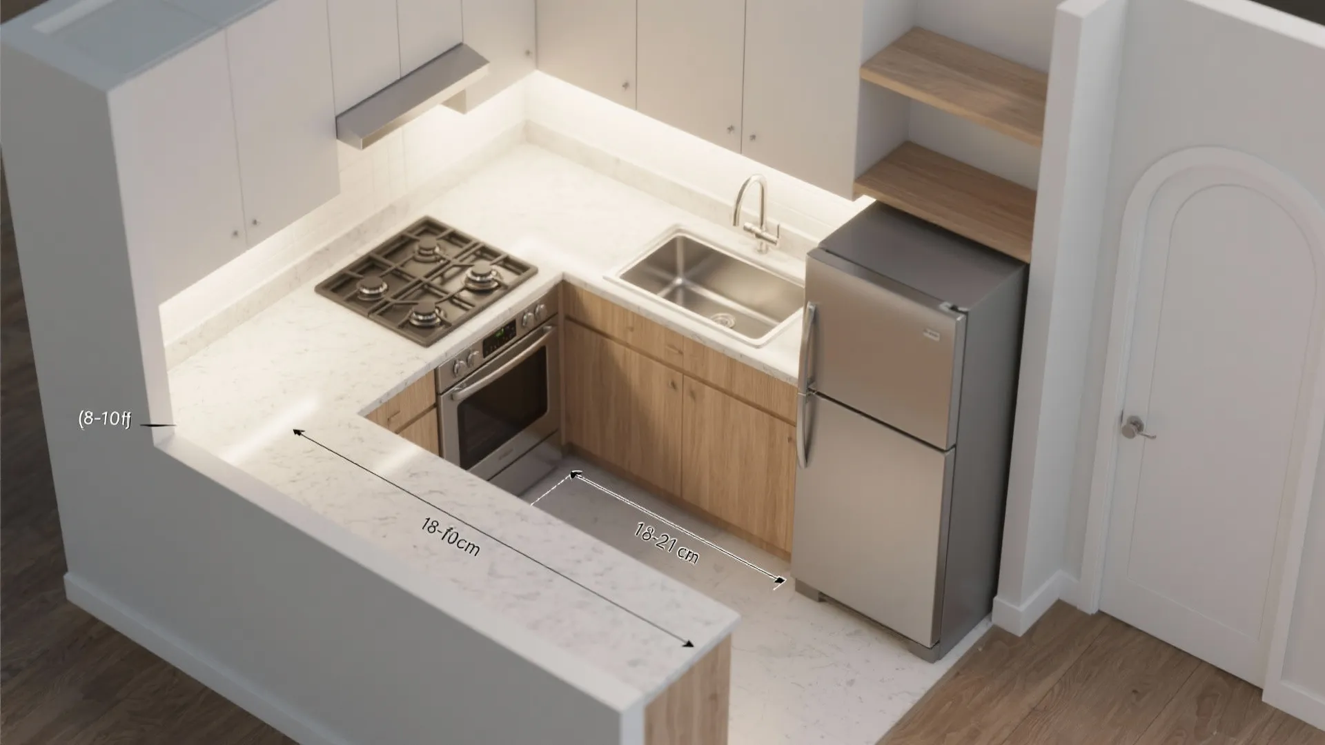 Compact L-Shaped Kitchen: Flow Without the Bulk