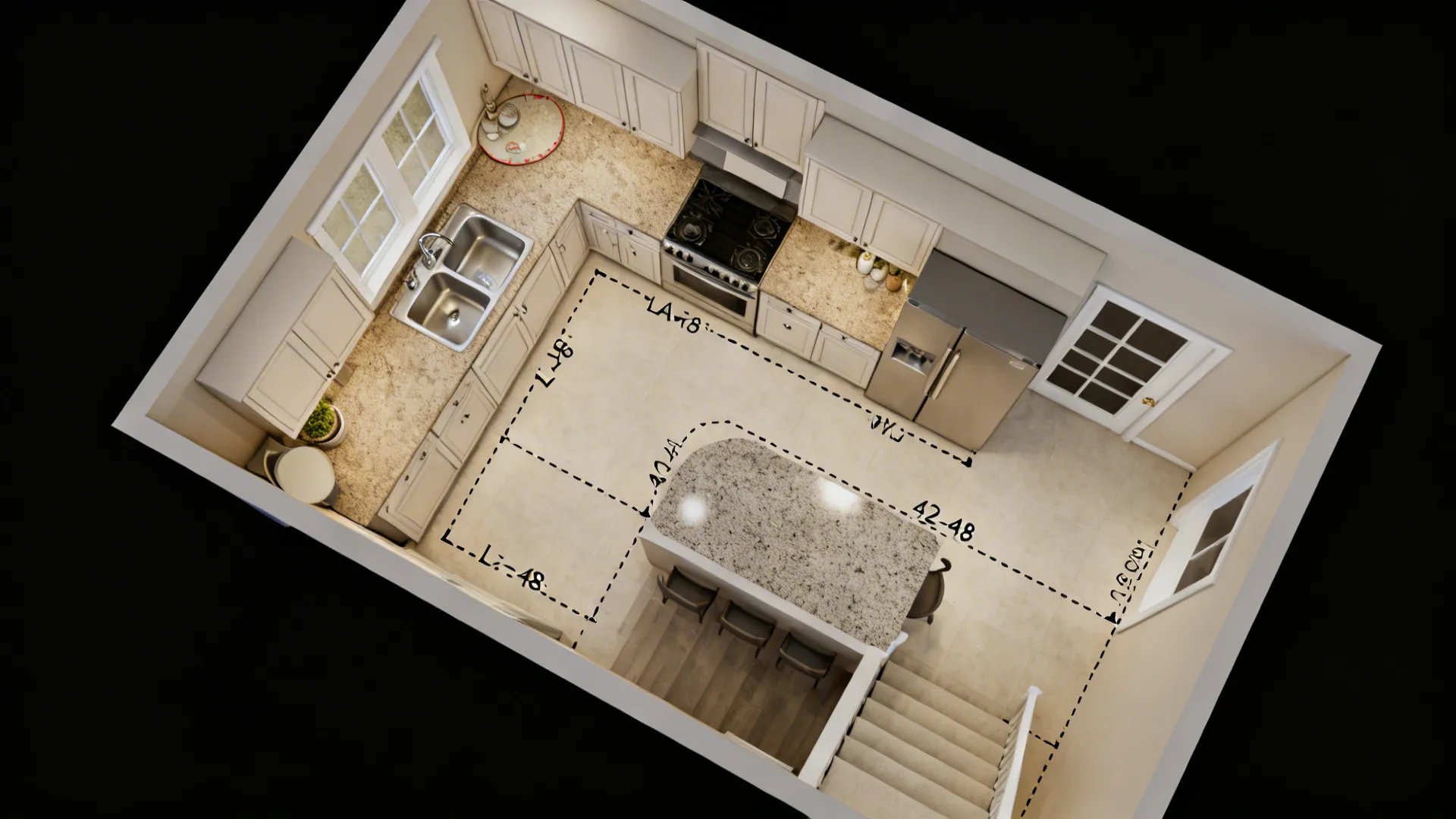 L-Shaped Layout to Unlock Counter Space