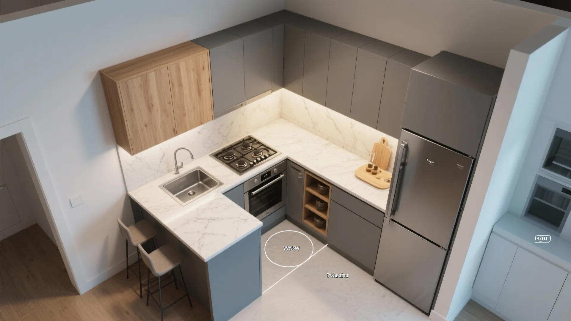 L-Shaped Layout to Unlock Counter Space