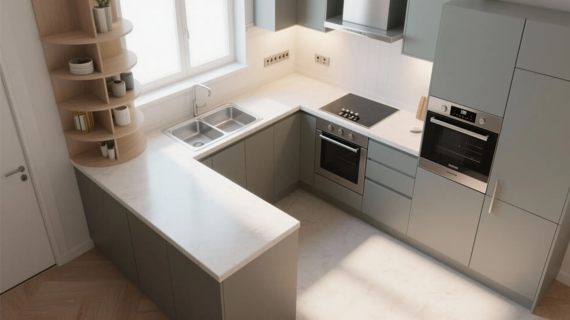 L-Shape That Works Like a U