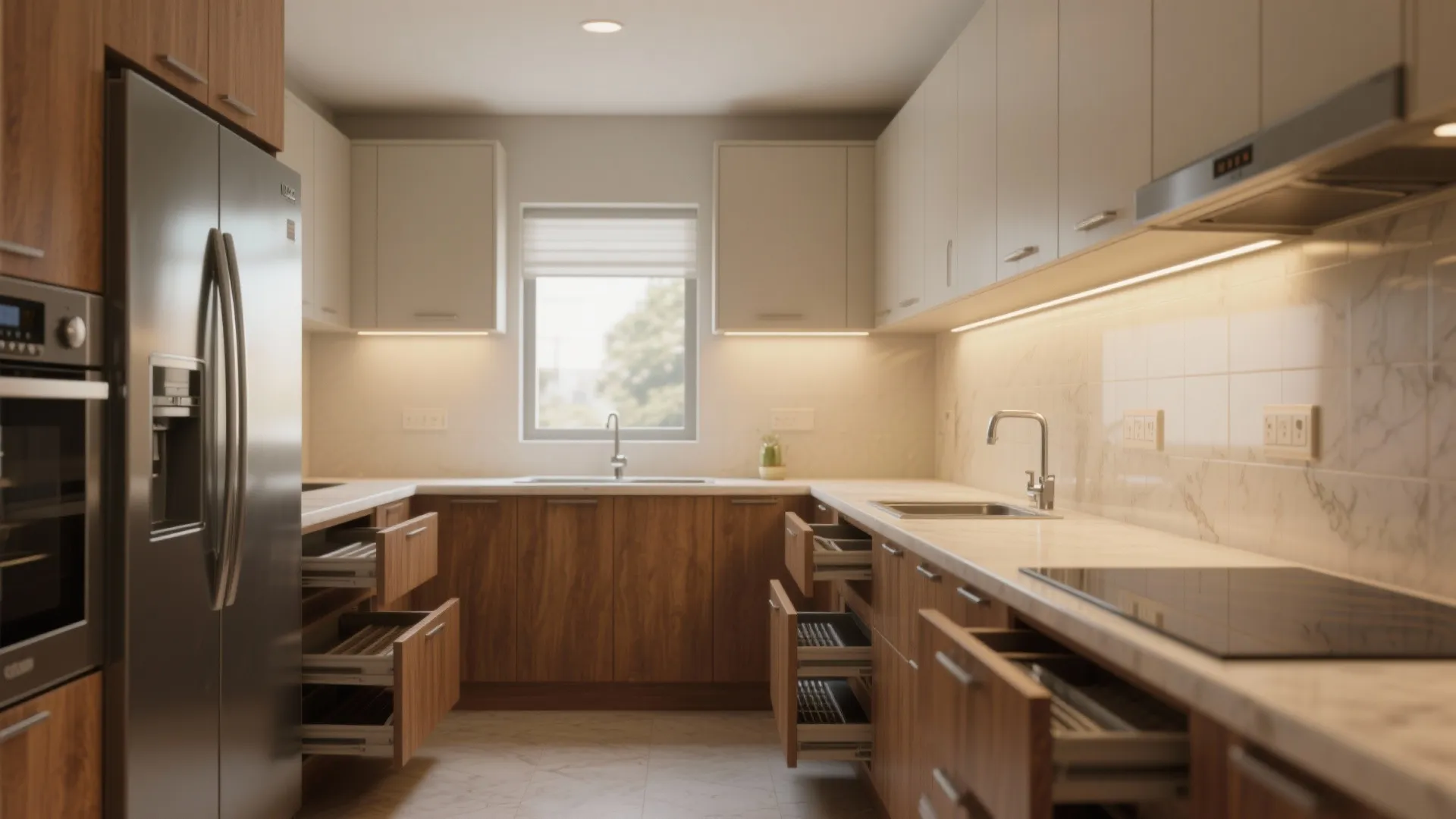 An L-shaped kitchen that unlocks real counter space