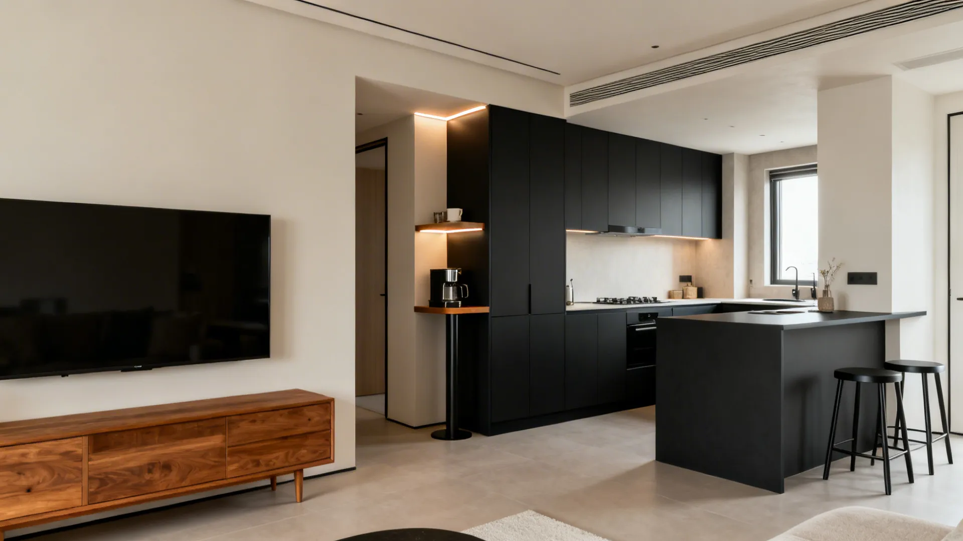 Idea 3: L-Shaped Layout That Adds Counter and Conversation