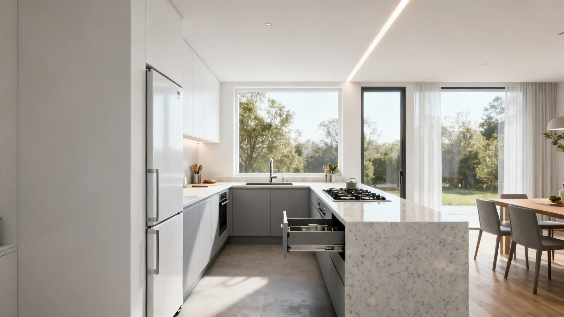 Smart L-Shape with Zoned Workflow