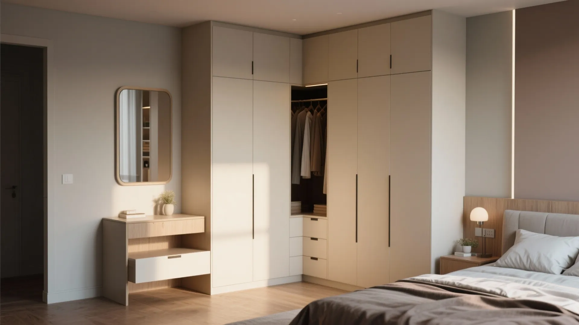 4. L-Shaped Almirah Utilization