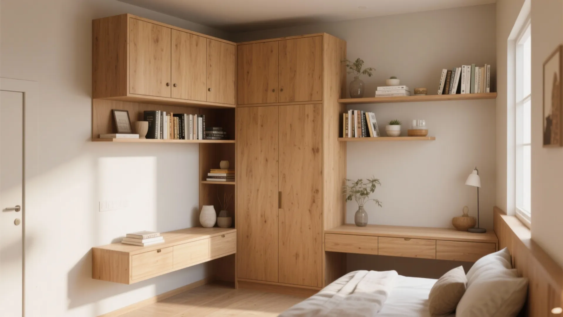 L-shaped Corner Almirah