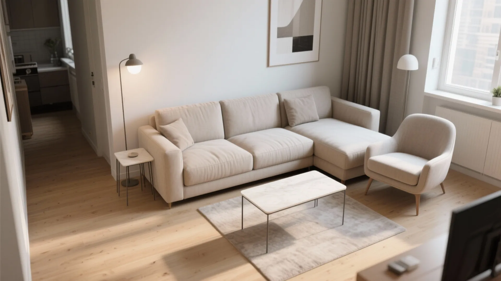 2. L-shaped Anchor with a Slimside Table