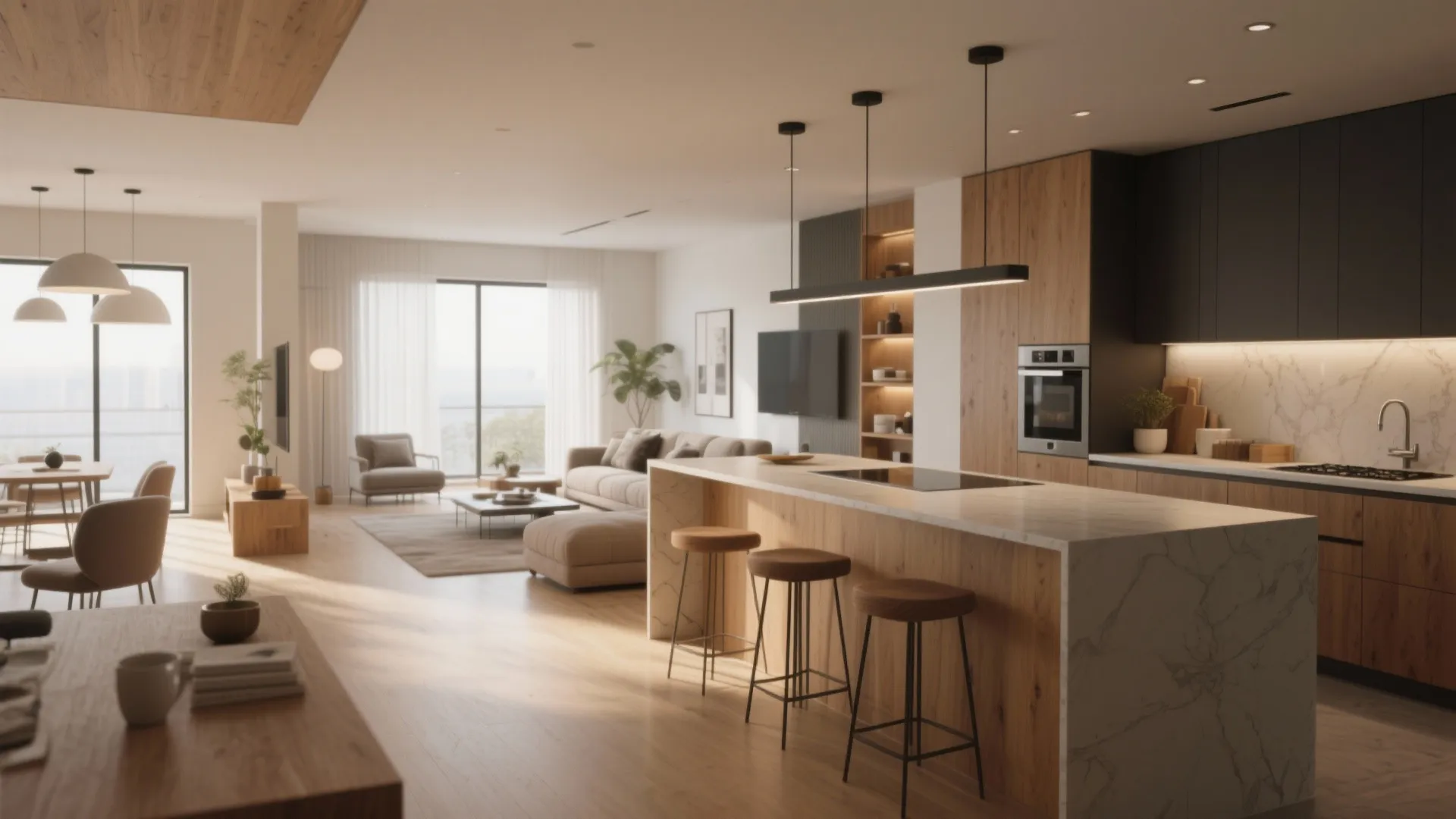 10 L-Shaped Bar Counter Ideas for Open Kitchen & Living Rooms: Transform Your Open Kitchen with These 10 Stylish and Functional L-Shaped Bar Counter Ideas