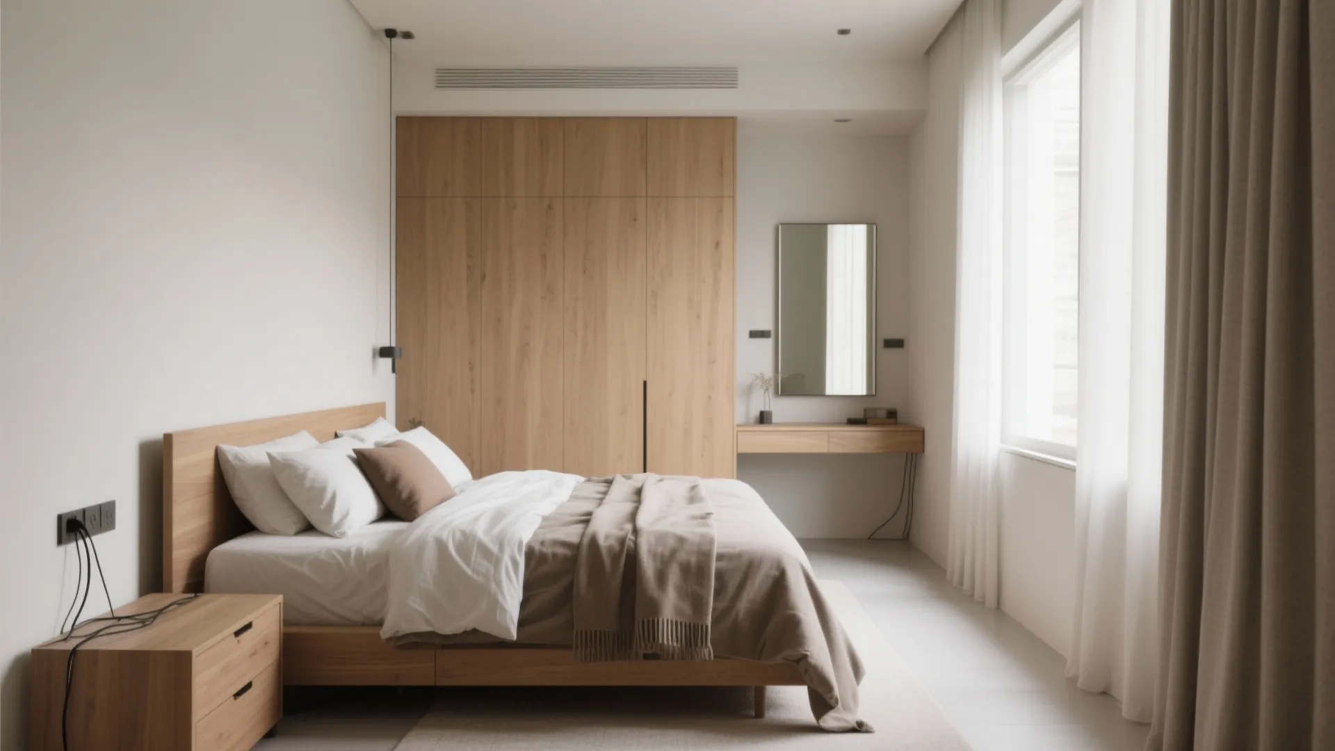 L-shaped furniture layouts to free up floor space