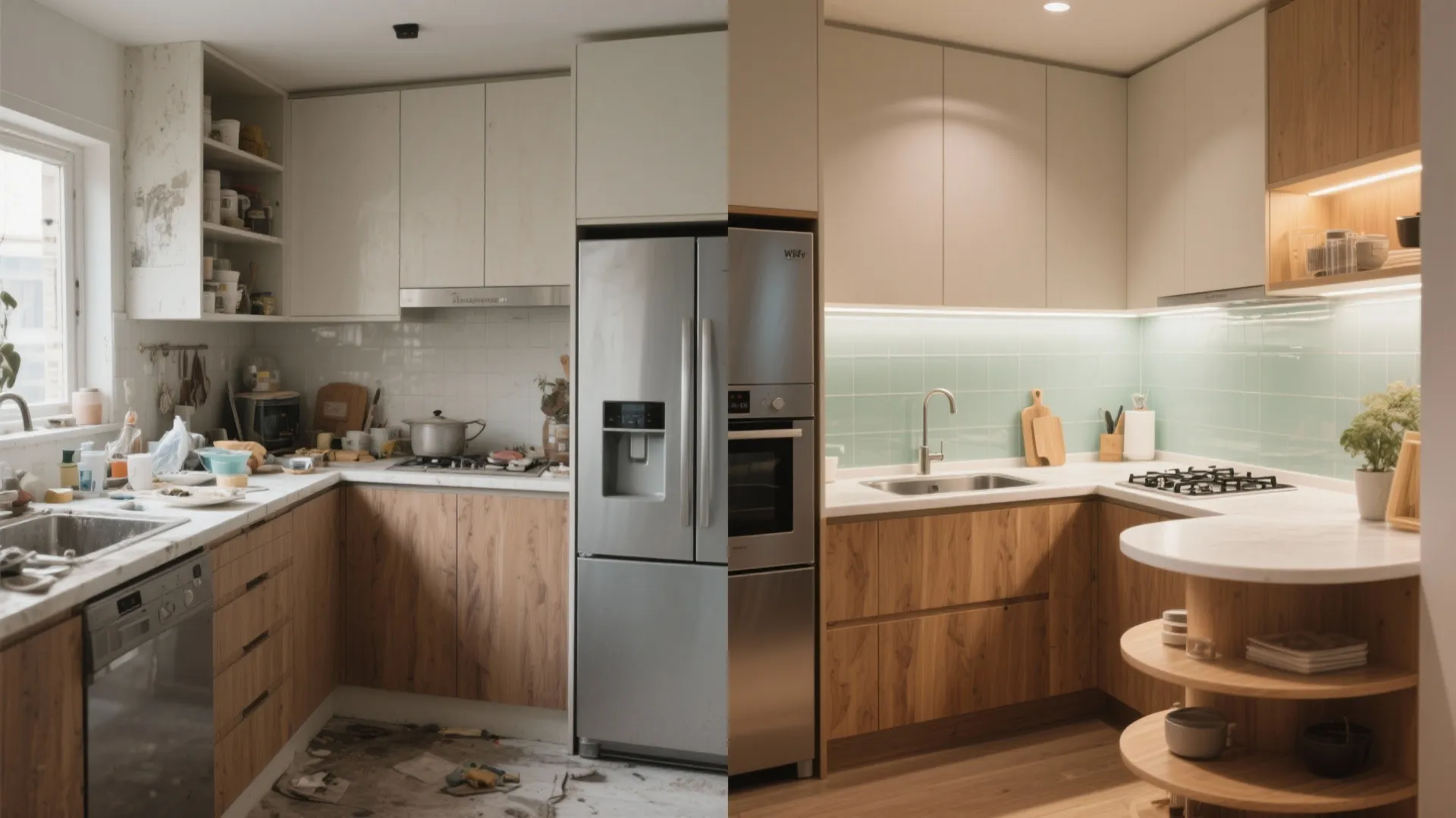 Smart L-Shaped Layouts for Workflow and Storage