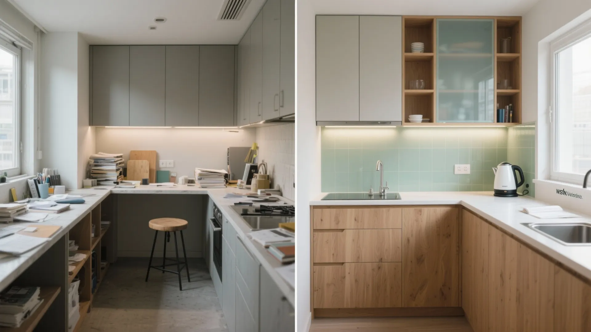 L-Shaped Small Kitchen Layout