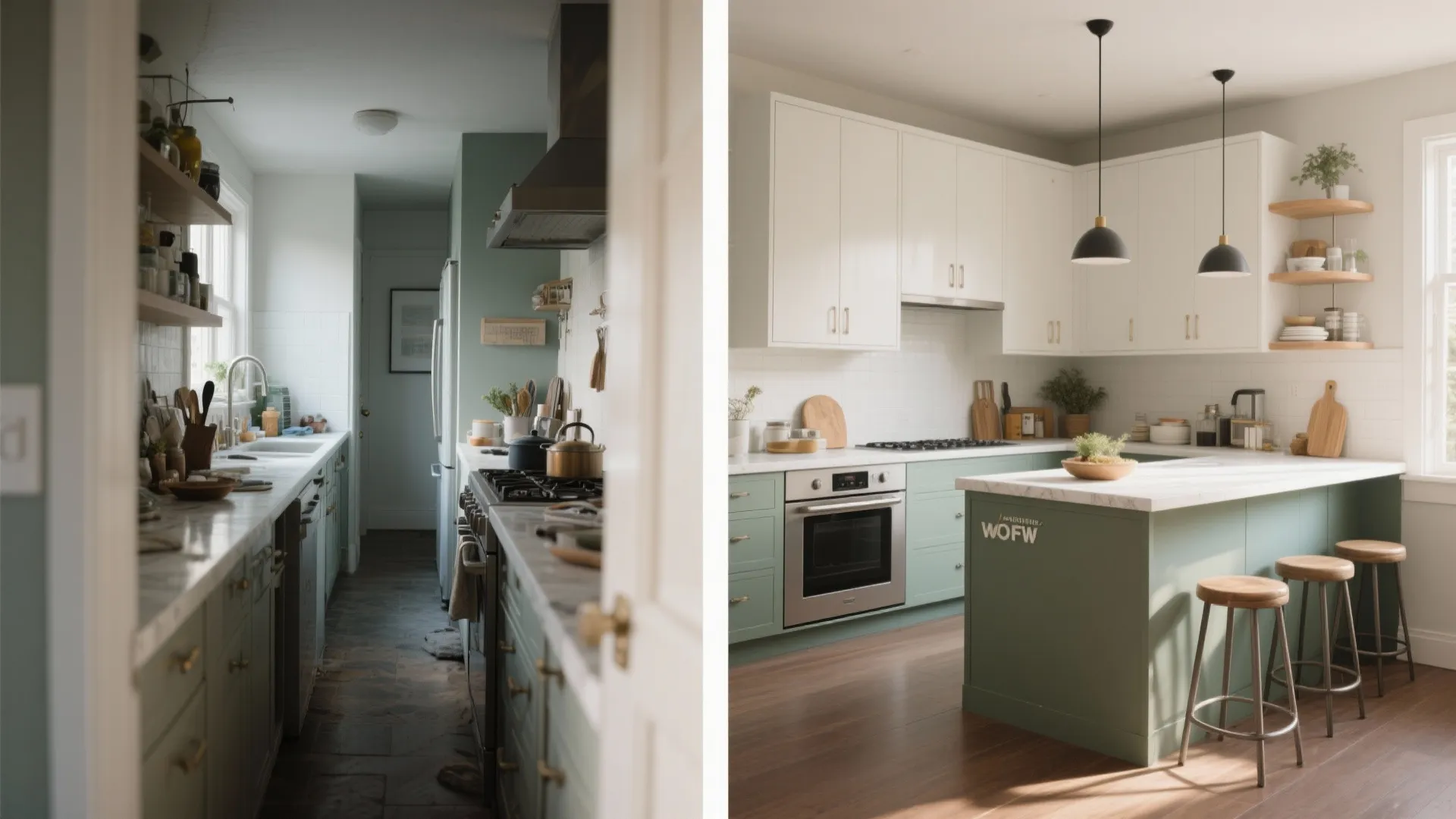 L-Shaped Layout to Maximize Counter Space