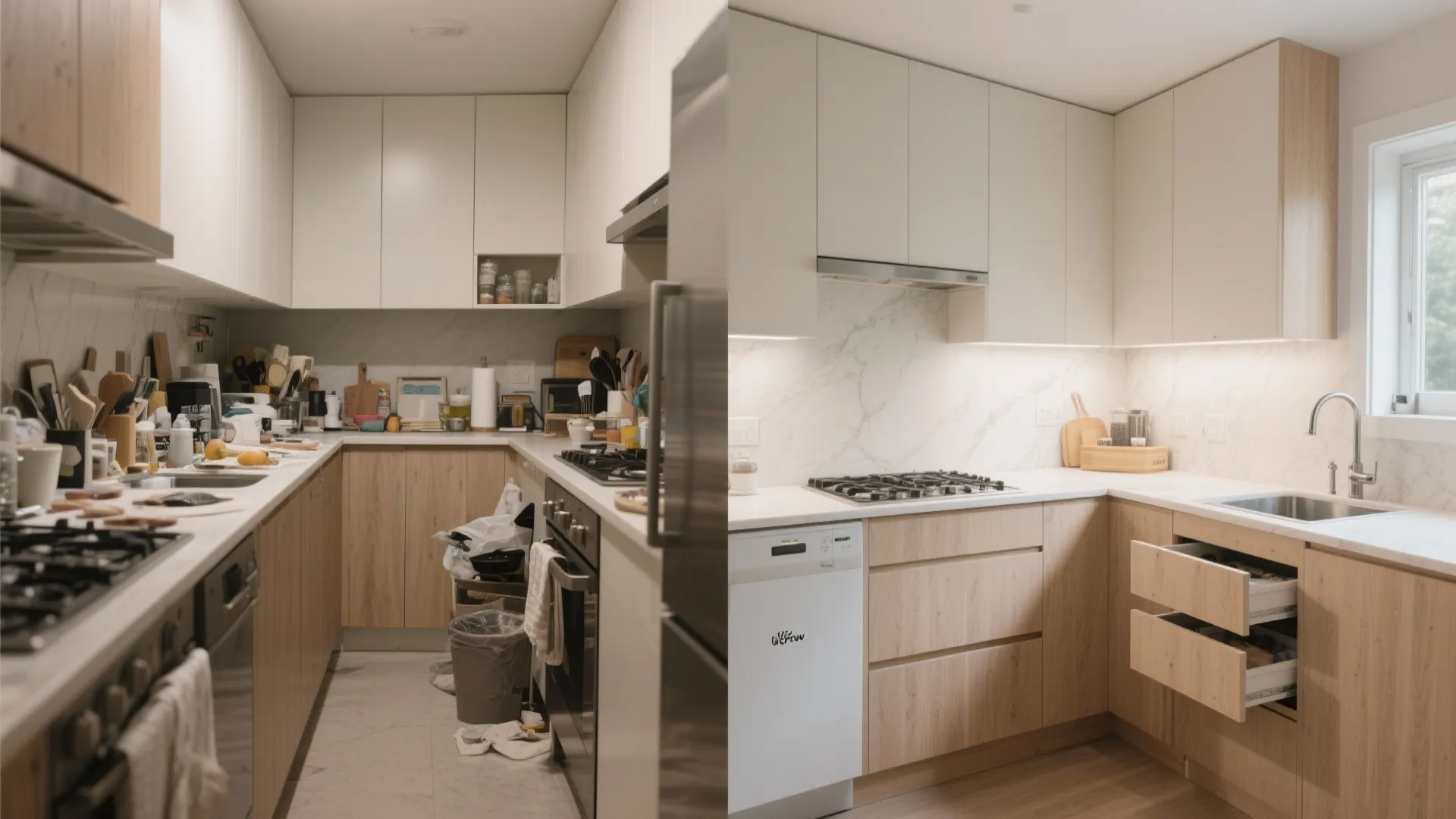 L-Shaped Layouts to Maximize Counter Space