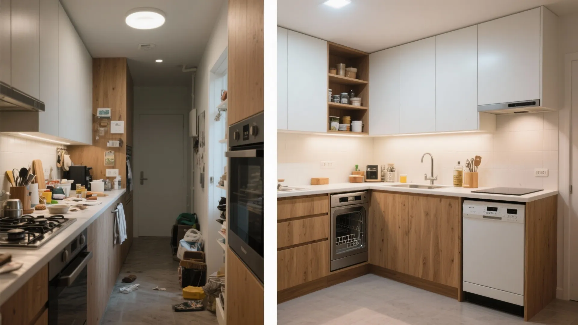 L-Shaped Small Kitchen Layout