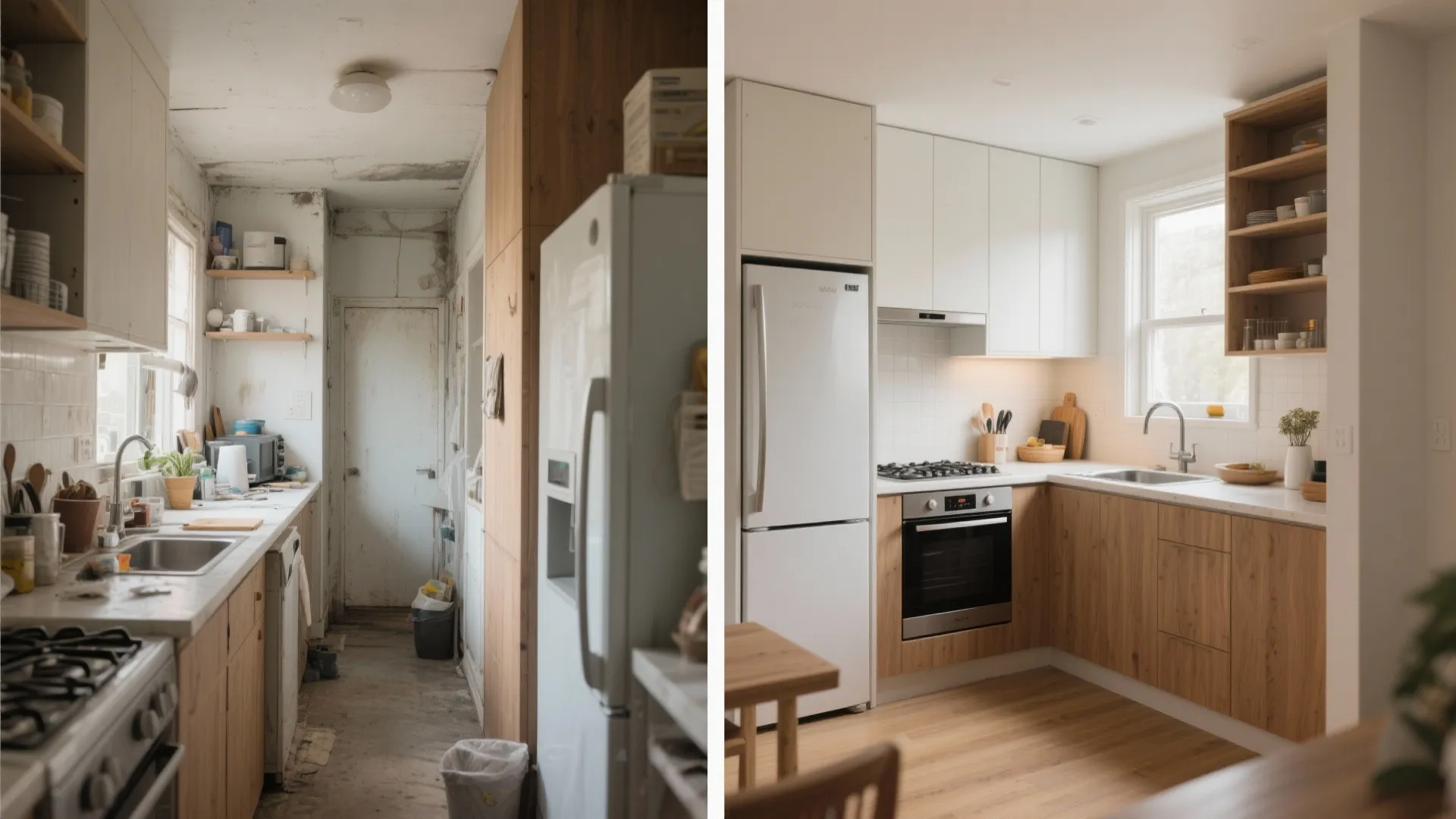 L-shaped compact layout