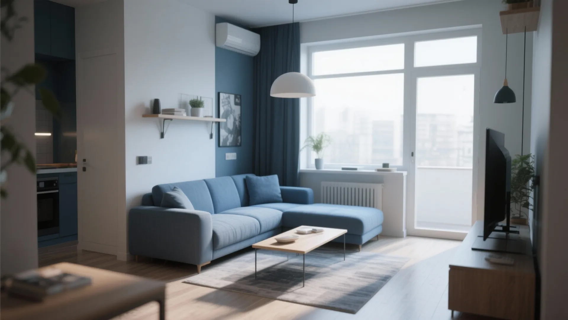 8. L-Shaped Sofa to Free Up Space