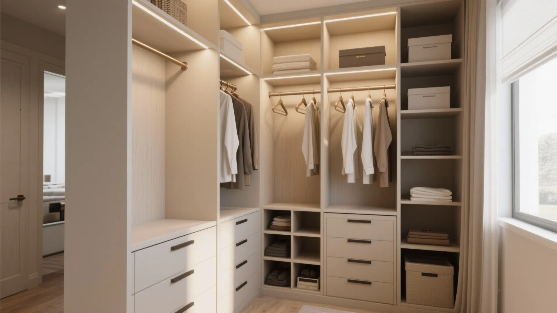 L-shaped hanging system