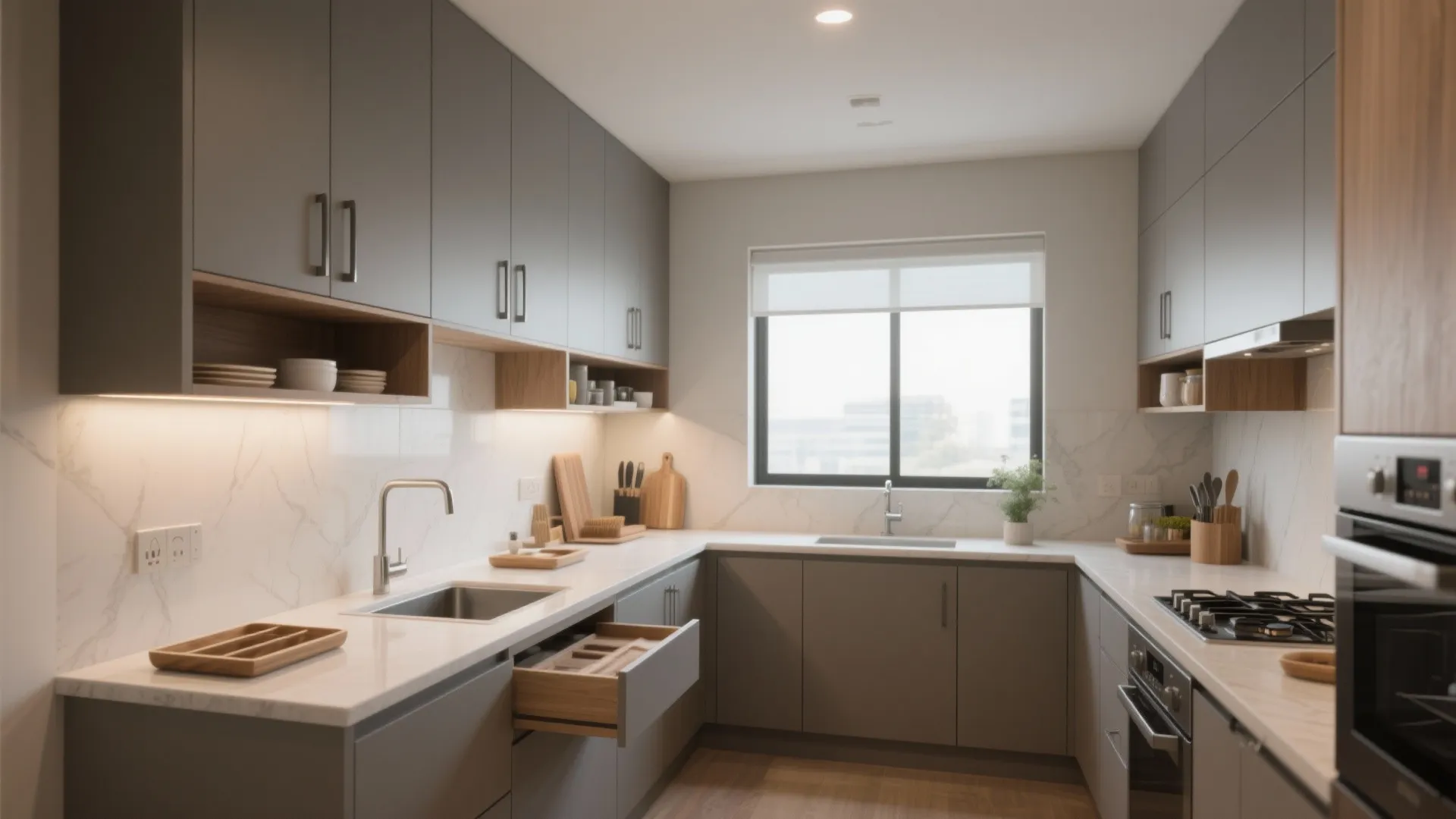 L-Shaped Layout to Unlock Counter Space