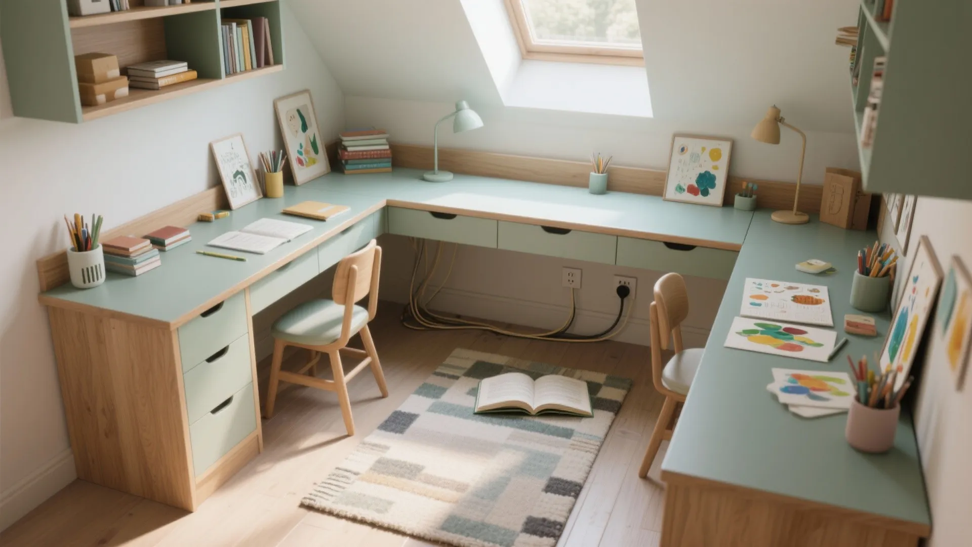 L-Shaped Corner Layout That Frees Floor Space