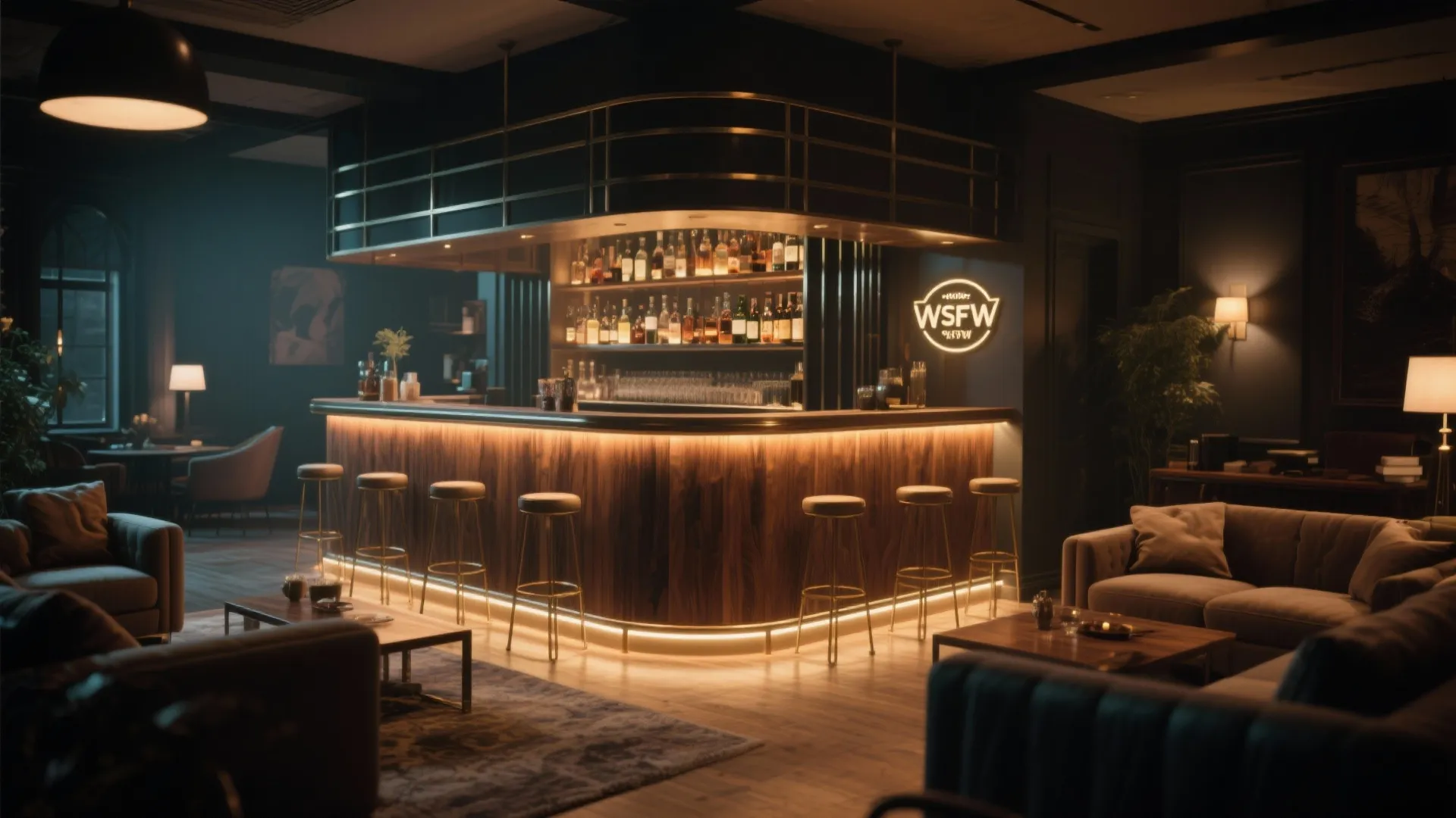 9. L-Shaped Corner Bar