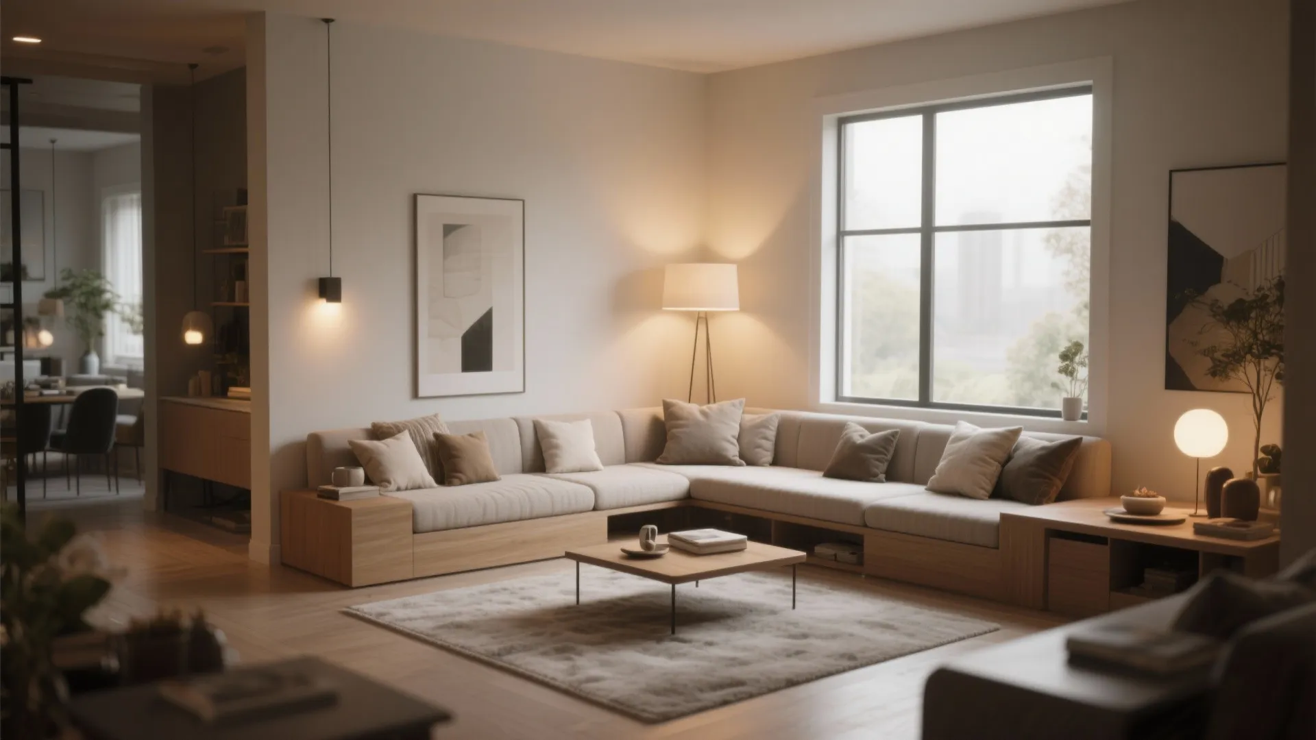 8. L-shaped Corner Bench